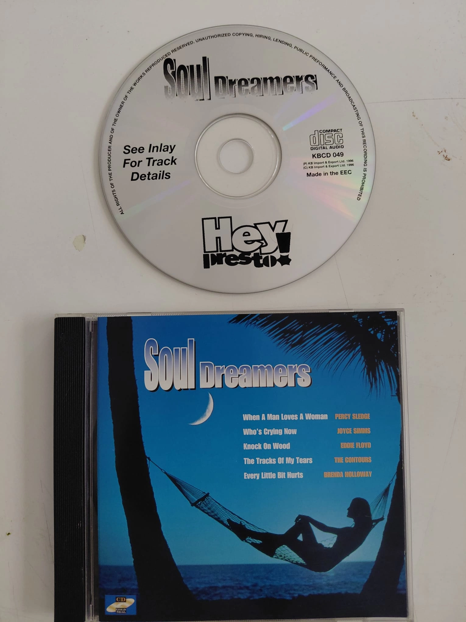 Soul Dreamers ( Gloria Gaynor ,Percy Sledge..) –  1996 İngiltere Basım - CD Albüm-2.el
