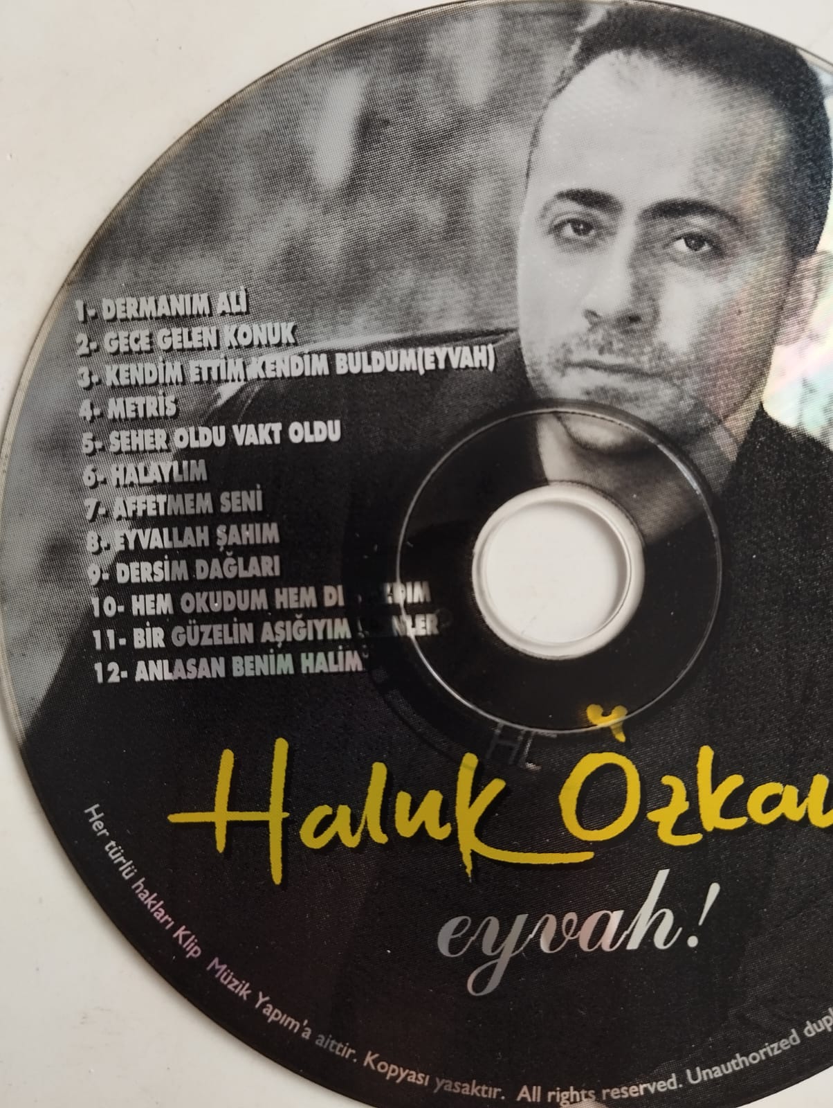 Haluk Özkan - Eyvah -Türkiye Basım 2. El CD Albüm