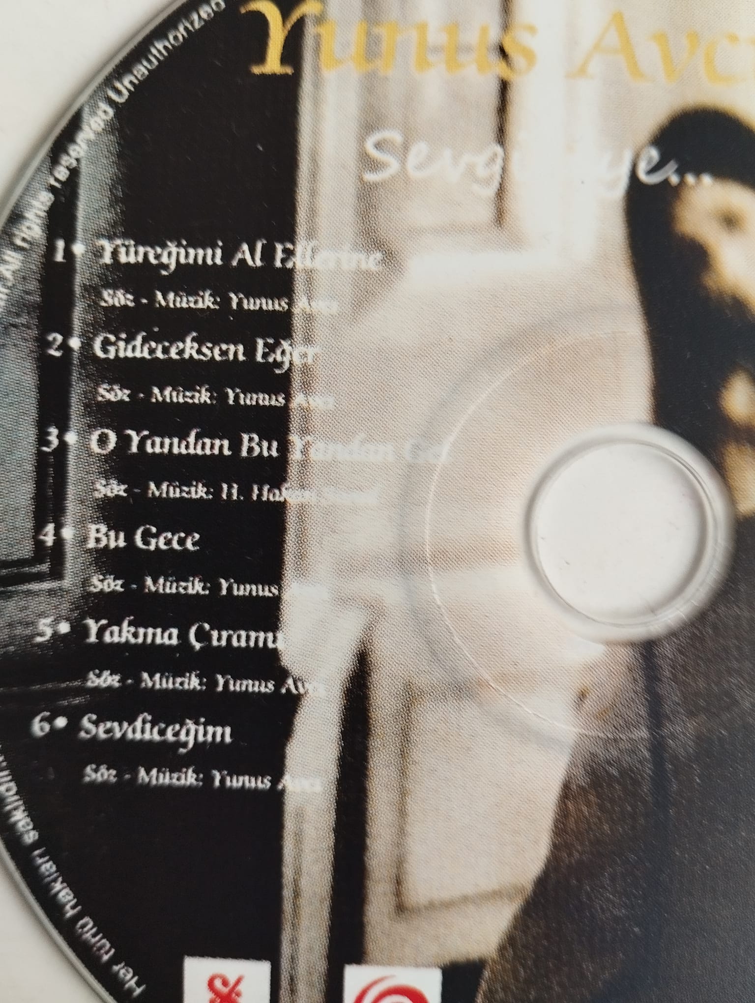 Yunus Avcı / Sevgiliye -  Türkiye Basım - 2. El CD Albüm