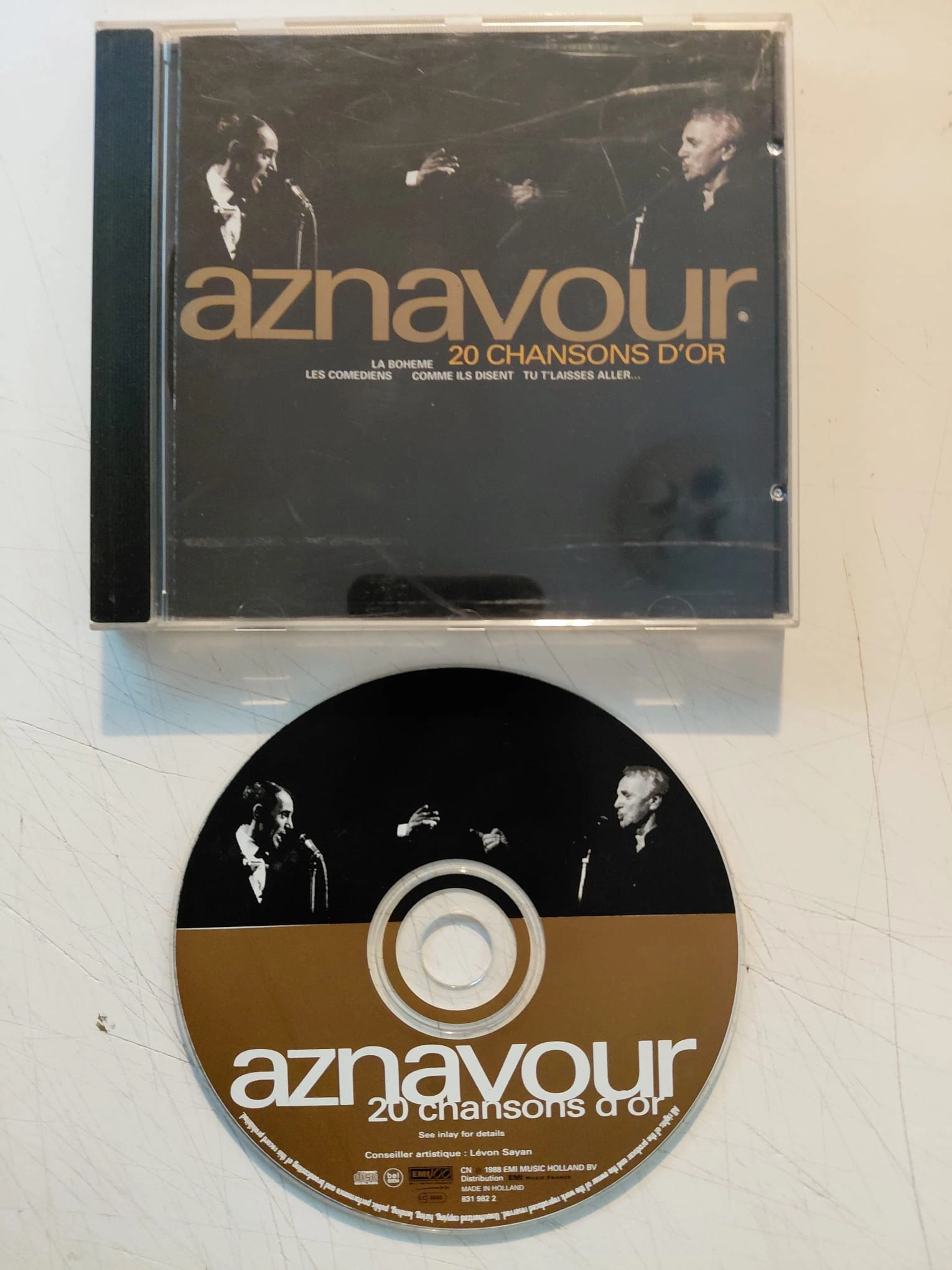 Aznavour – 20 Chansons D’or - 1997 Fransa Basım CD Albüm-2.el