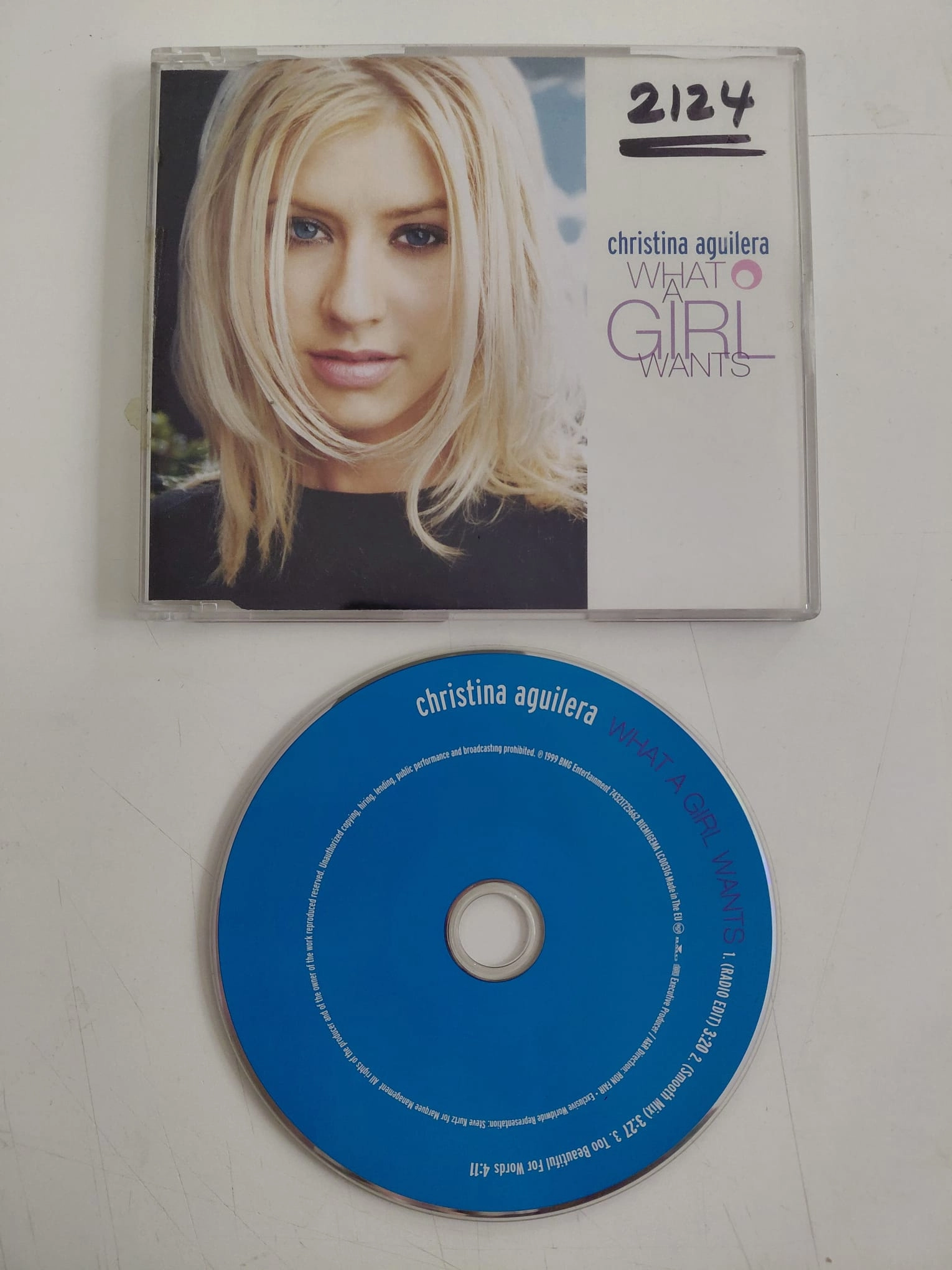Christina Aguilera  – What A Girl Wants - 2005  Avrupa Basım - CD, Maxi-Single-2.el