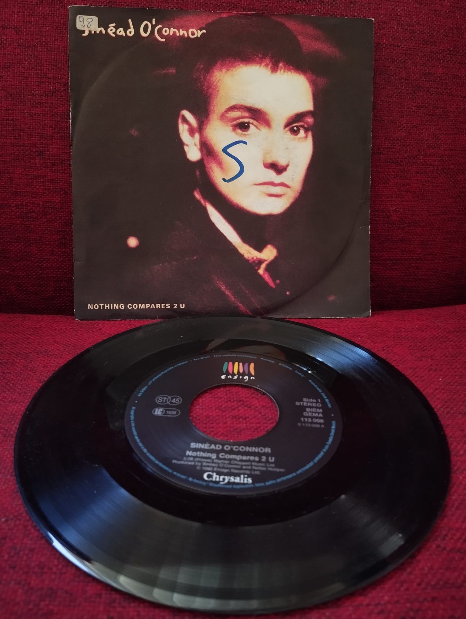 Sinéad O’Connor – Nothing Compares 2 U - 199088 Almanya Basım 45lik Plak-2.el