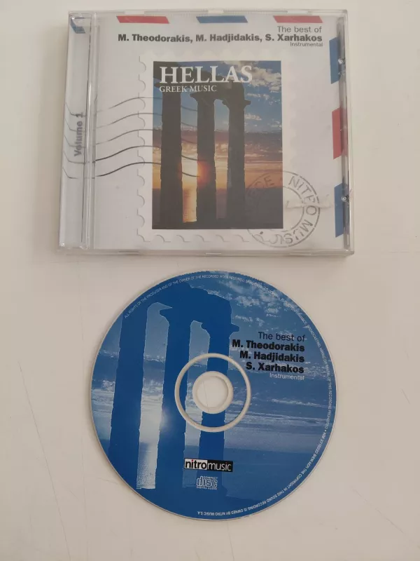M. Theodorakis, M. Hadjidakis, S. Xarhakos – The Best Of Volume 1 Instrumental - CD Albüm-2.el