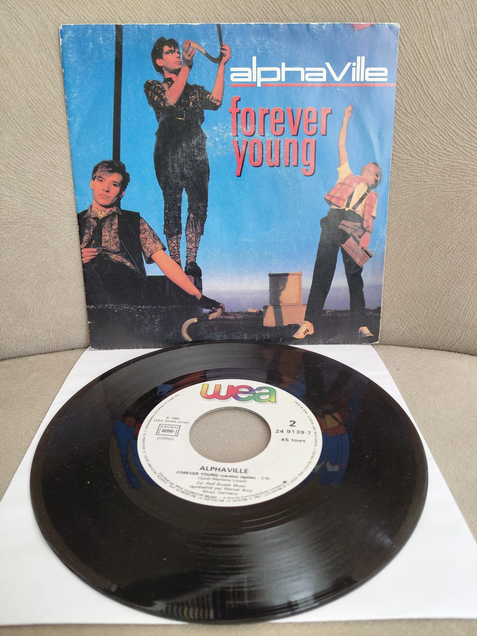 Alphaville  –  Forever Young - 1985  Fransa Basım 45’lik  Plak
