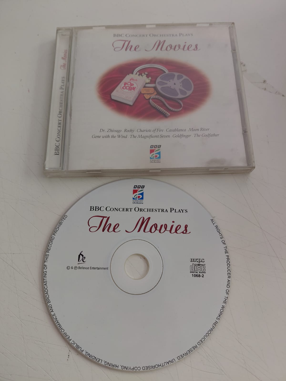 BBC Concert Orchestra – The Movies(Star Wars, Rocky, The Godfather..) -Avrupa Basım - CD Albüm-2.el