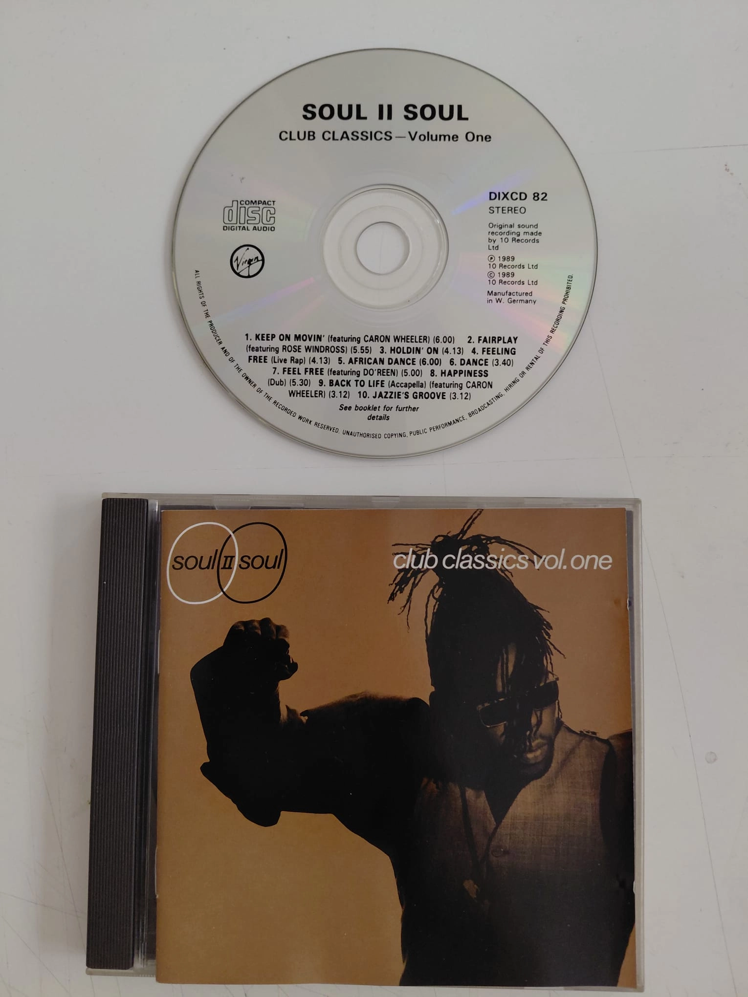 Soul II Soul  – Club Classics Vol. One –  1989  Avrupa Basım - CD Albüm-2.El
