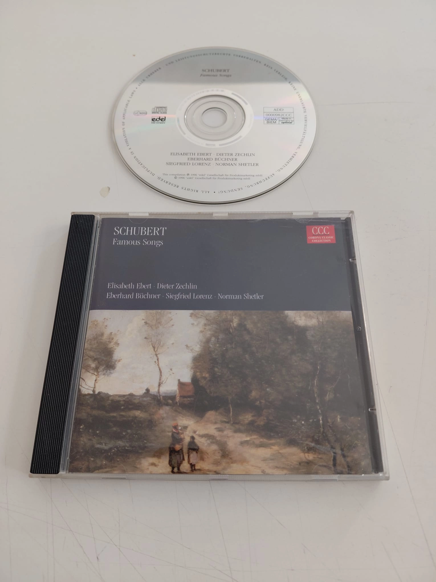 Franz Schubert – Famous Songs  – 1996  Almanya Basım - CD Albüm-2.el