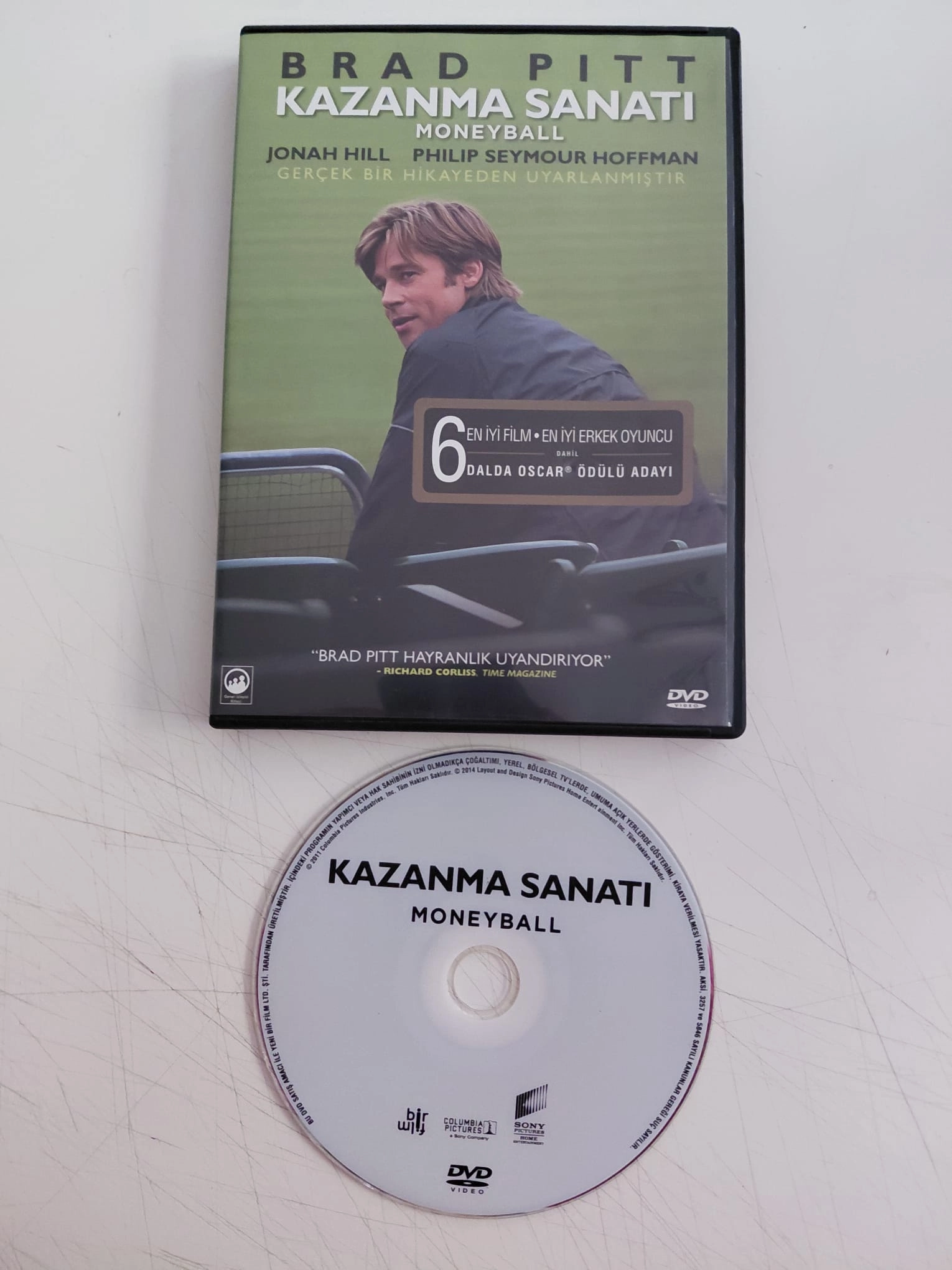 Moneyball  ( Kazanma Sanatı ) -  Brad Pitt  -  DVD Film-2.el