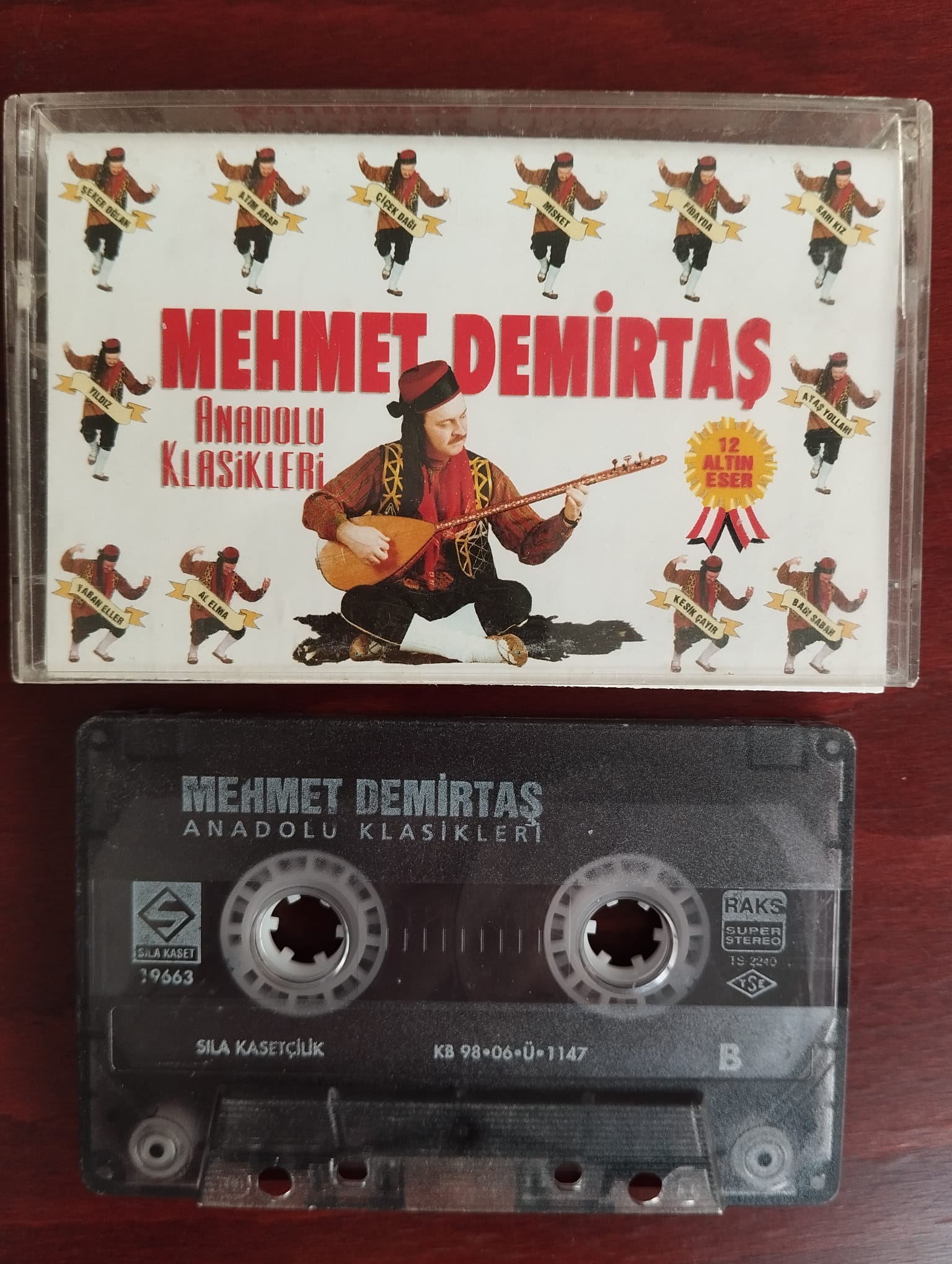 Mehmet Demirtaş - Anadolu Klasikleri 1  -  1998 Türkiye Basım Kaset Albüm-2.EL
