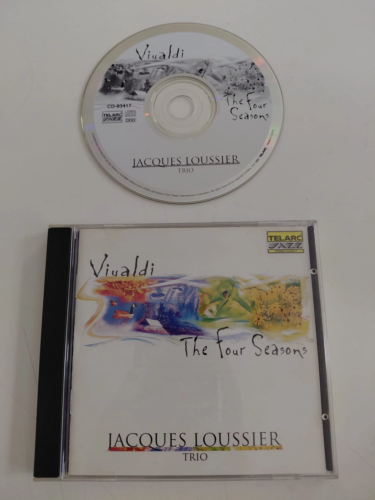 Jacques Loussier Trio  –  Vivaldi: The Four Seasons - 1997  USA  Basım - CD Albüm-2.el