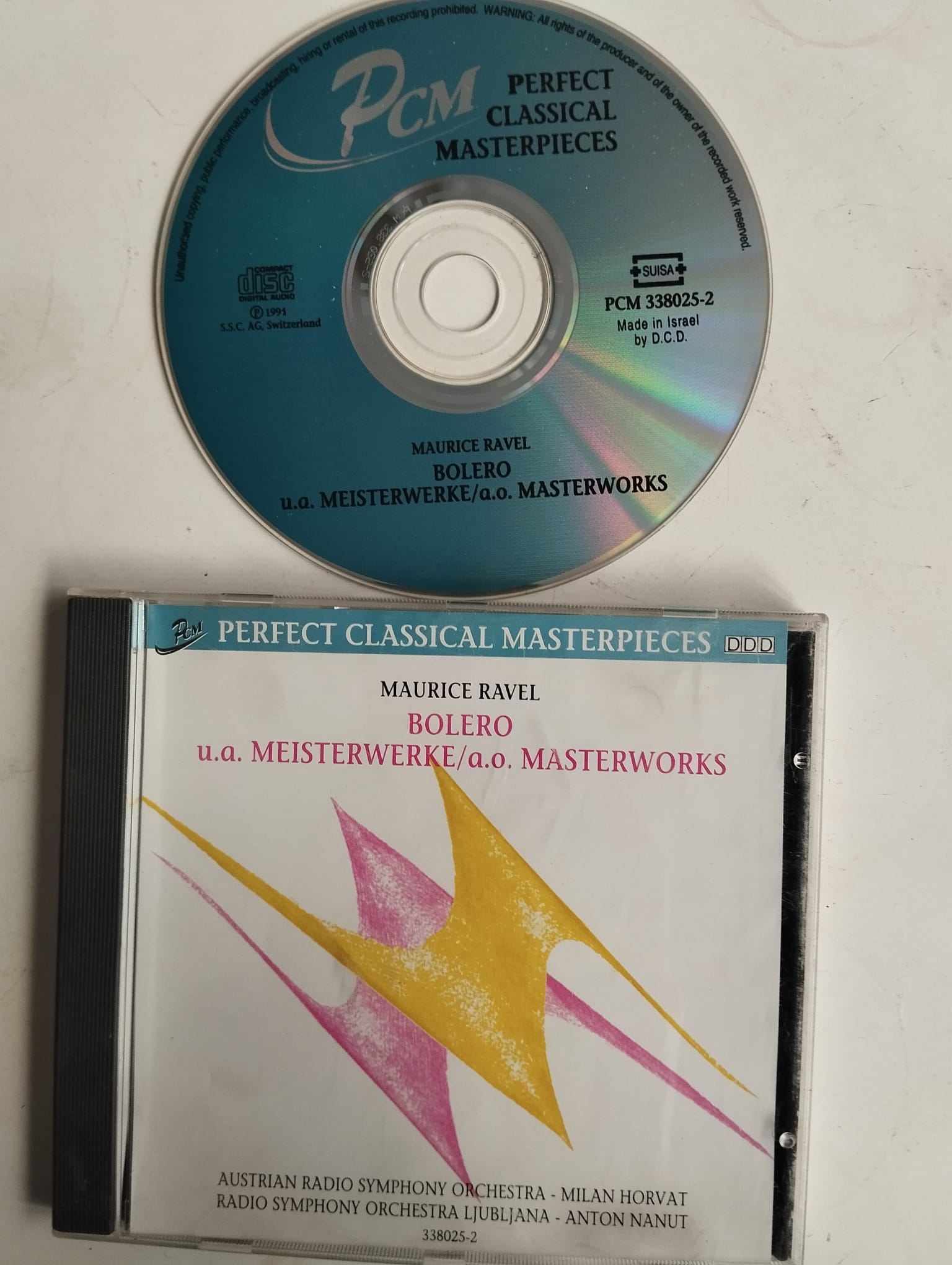 Maurice Ravel - Bolero - u.a. Meisterwerke / a.o. Masterworks - Avrupa Basım - 2. El CD Albüm
