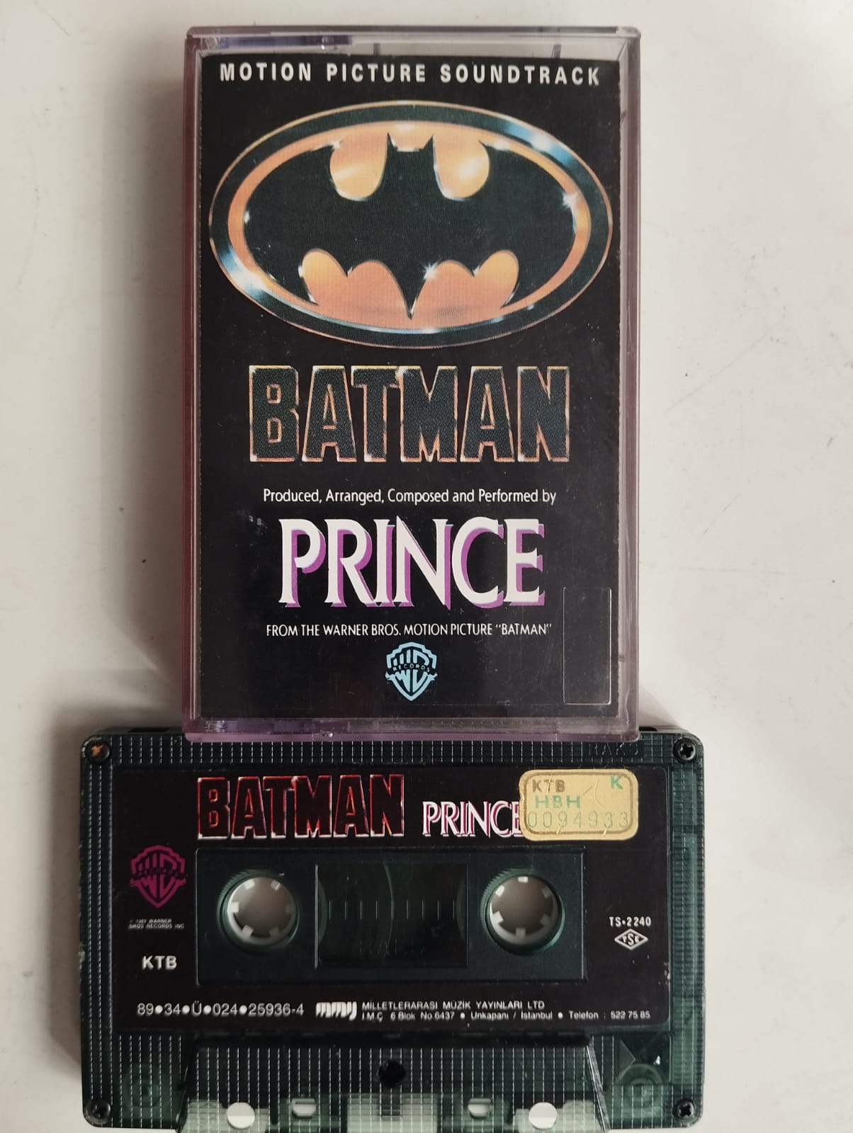 PRİNCE - Batman (Soundtrack) - 1989 Türkiye Basım 2. El Kaset Albüm