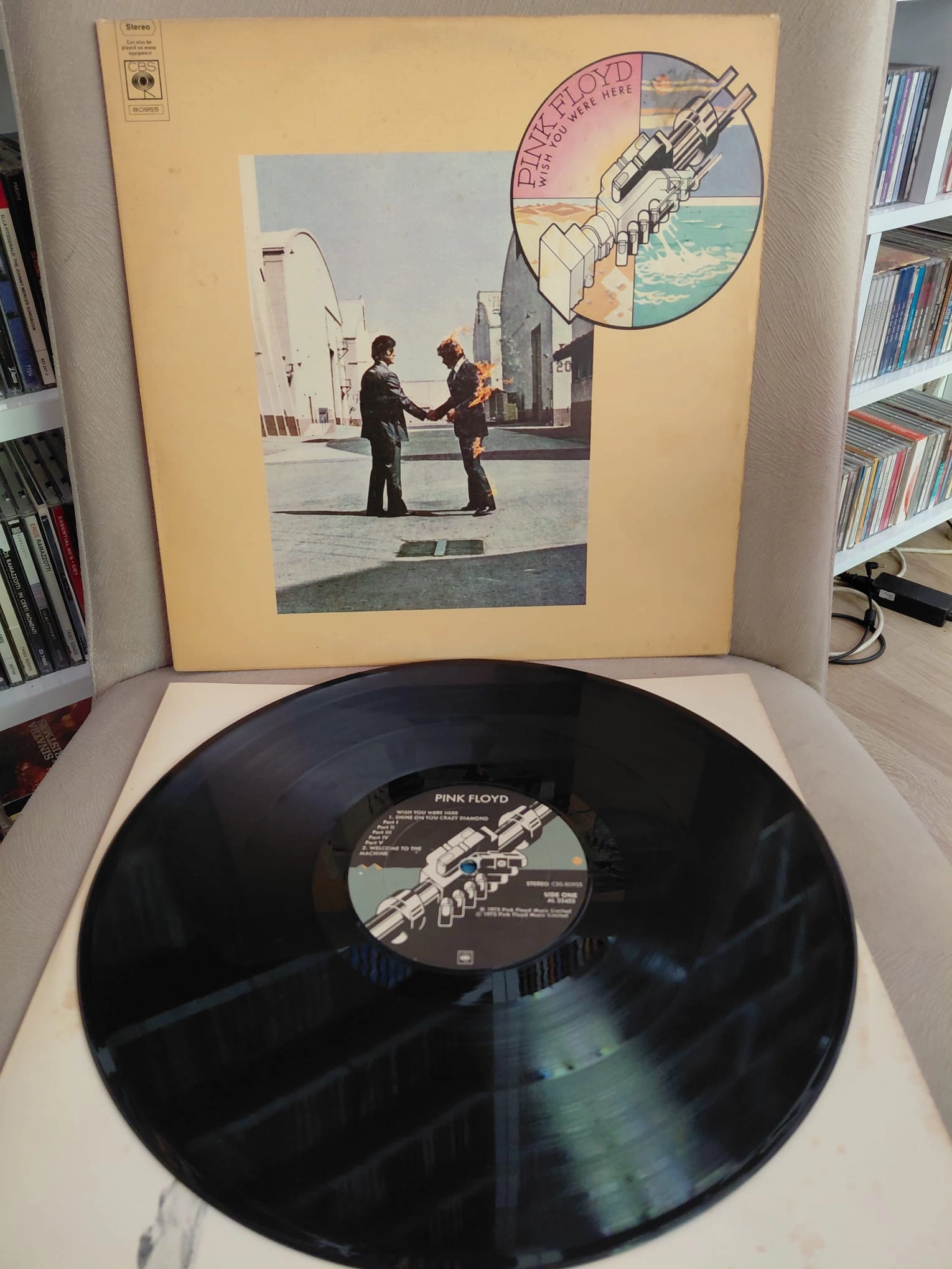 Pink Floyd  – Wish You Were Here  - 1975 İsrail  Basım Albüm - LP Plak-2.el