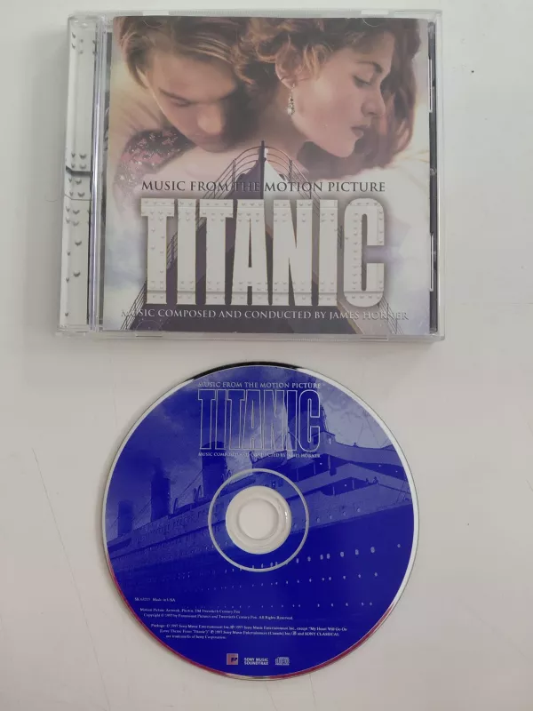 James Horner –  Titanic (Soundtrack) - 1997 USA  Basım - CD Albüm-2.el