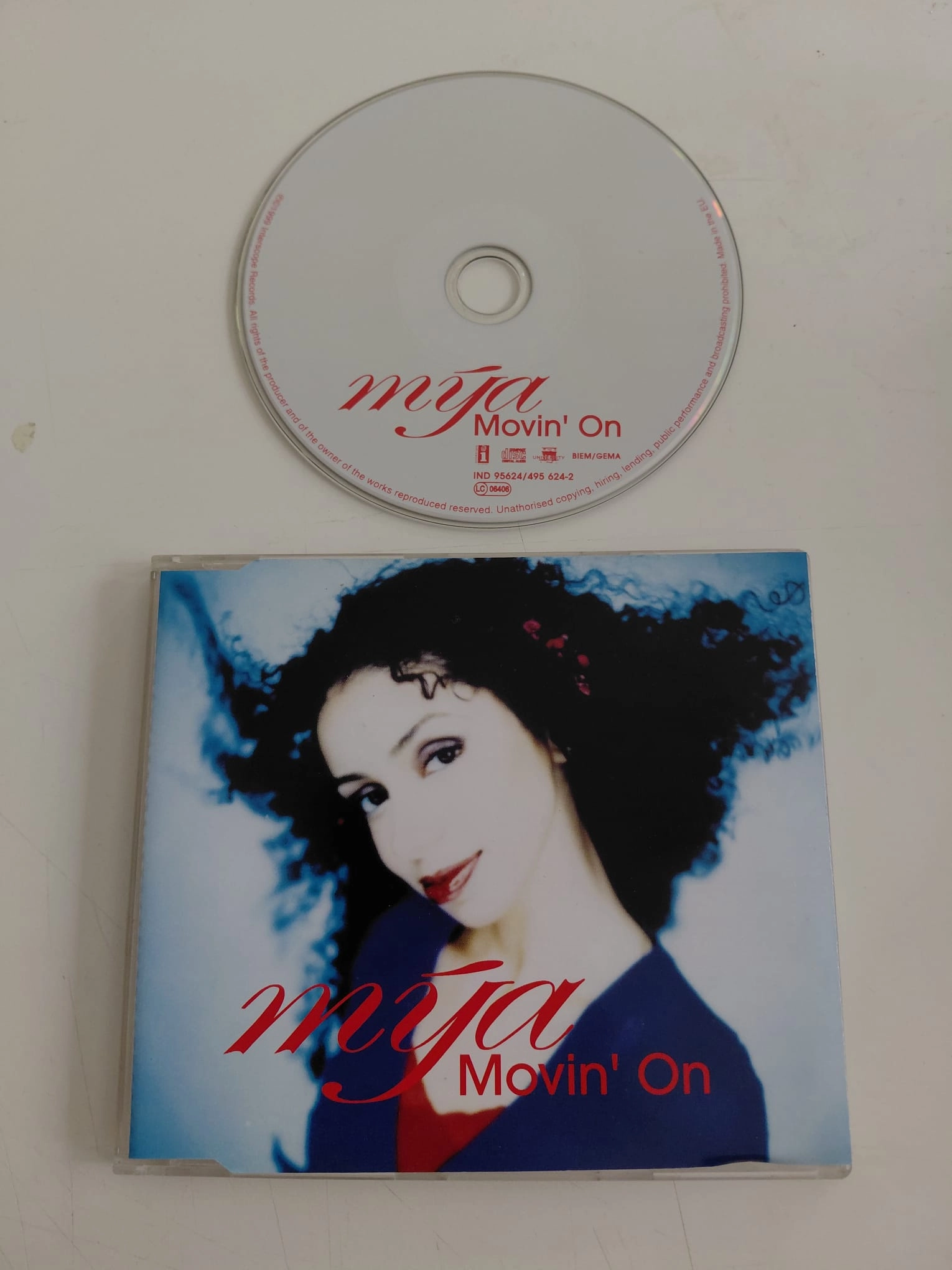 Mýa  –  Movin’ On- 1999 Avrupa Basım - CD, Single-2.el