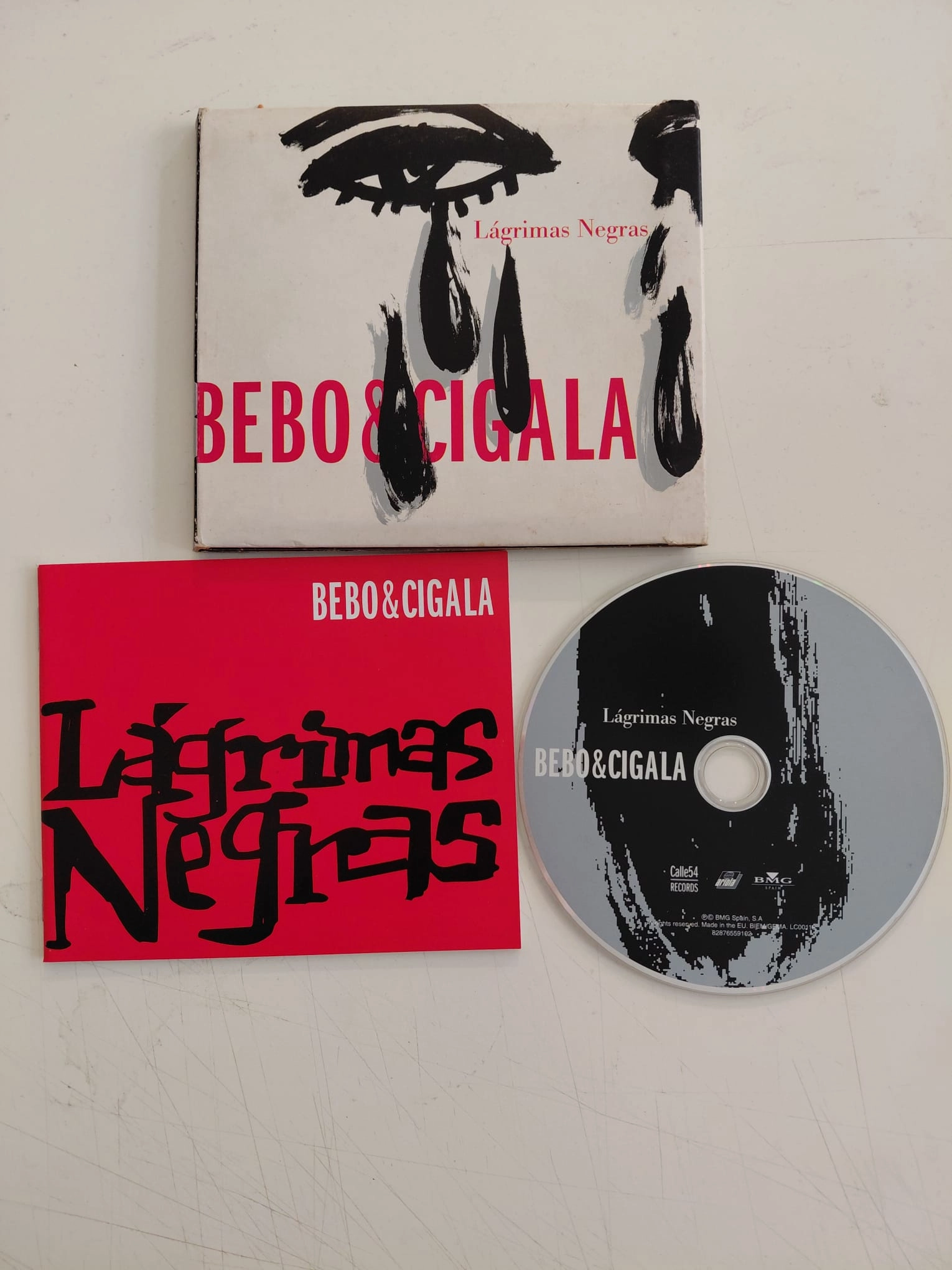 Bebo & Cigala  –  Lágrimas Negras  – 2003 Avrupa Basım - CD Albüm-2.el