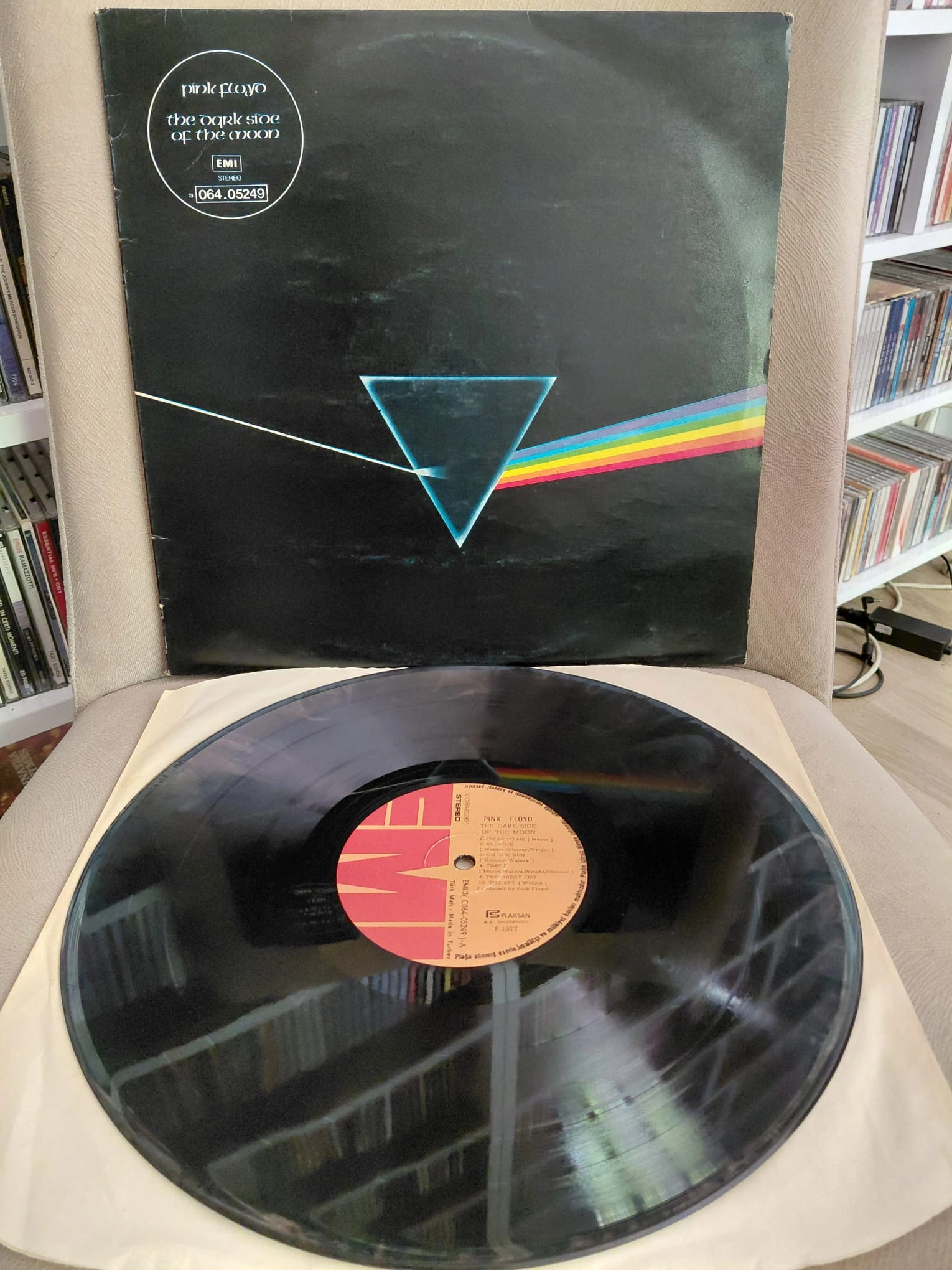 Pink Floyd – The Dark Side Of The Moon - 1977 Türkiye Basım Albüm - LP Plak-2.el