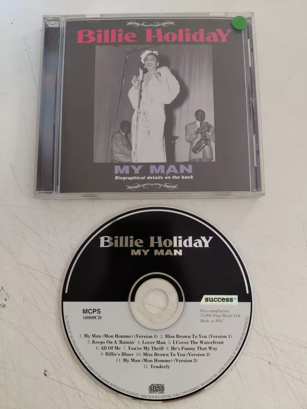 Billie Holiday – My Man - 1995 İngiltere Basım CD Albüm-2.el