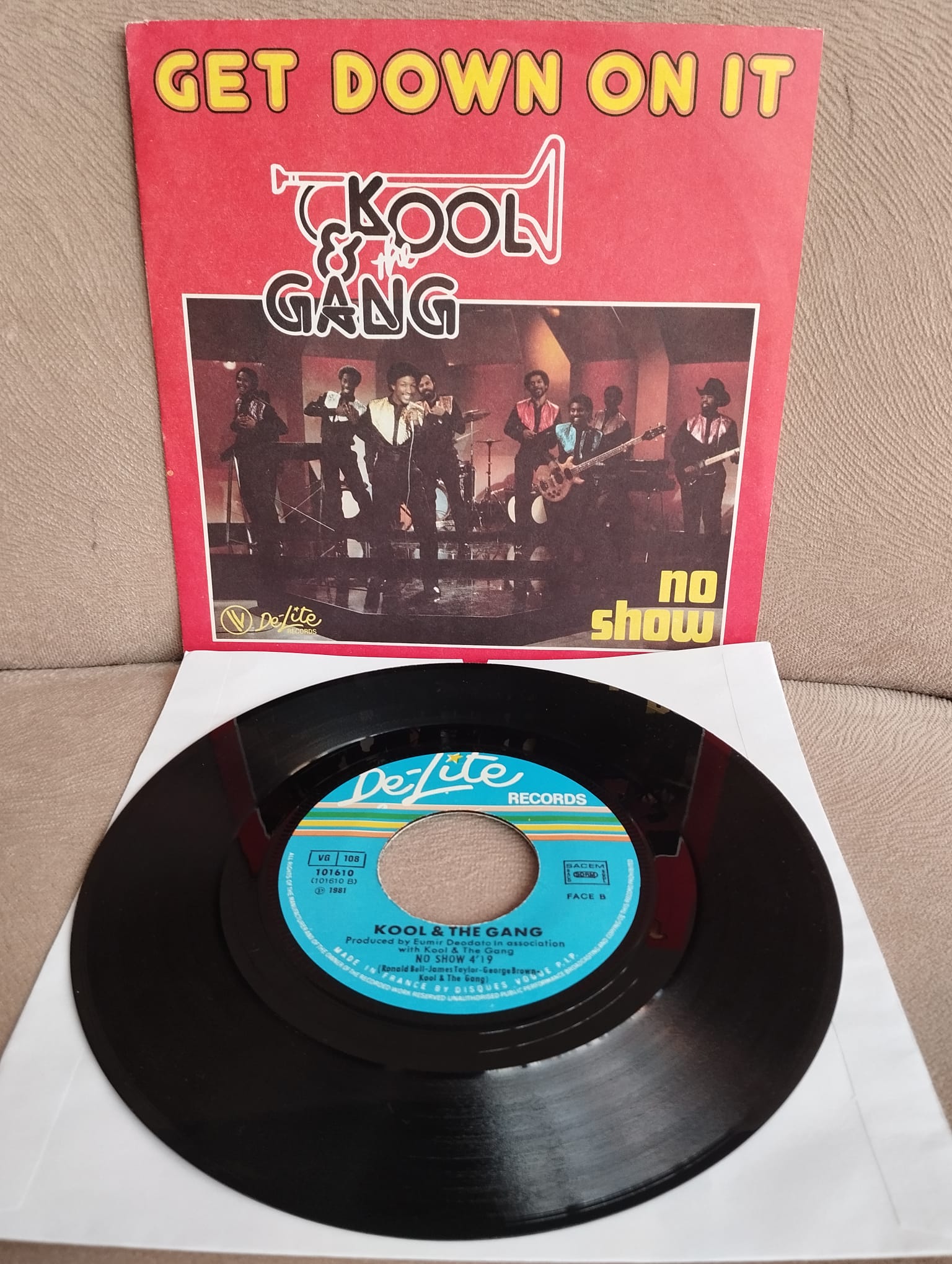 KOOL & THE GANG - Get Down On It - 1981 Fransa Basım 45 LİK PLAK 2.el