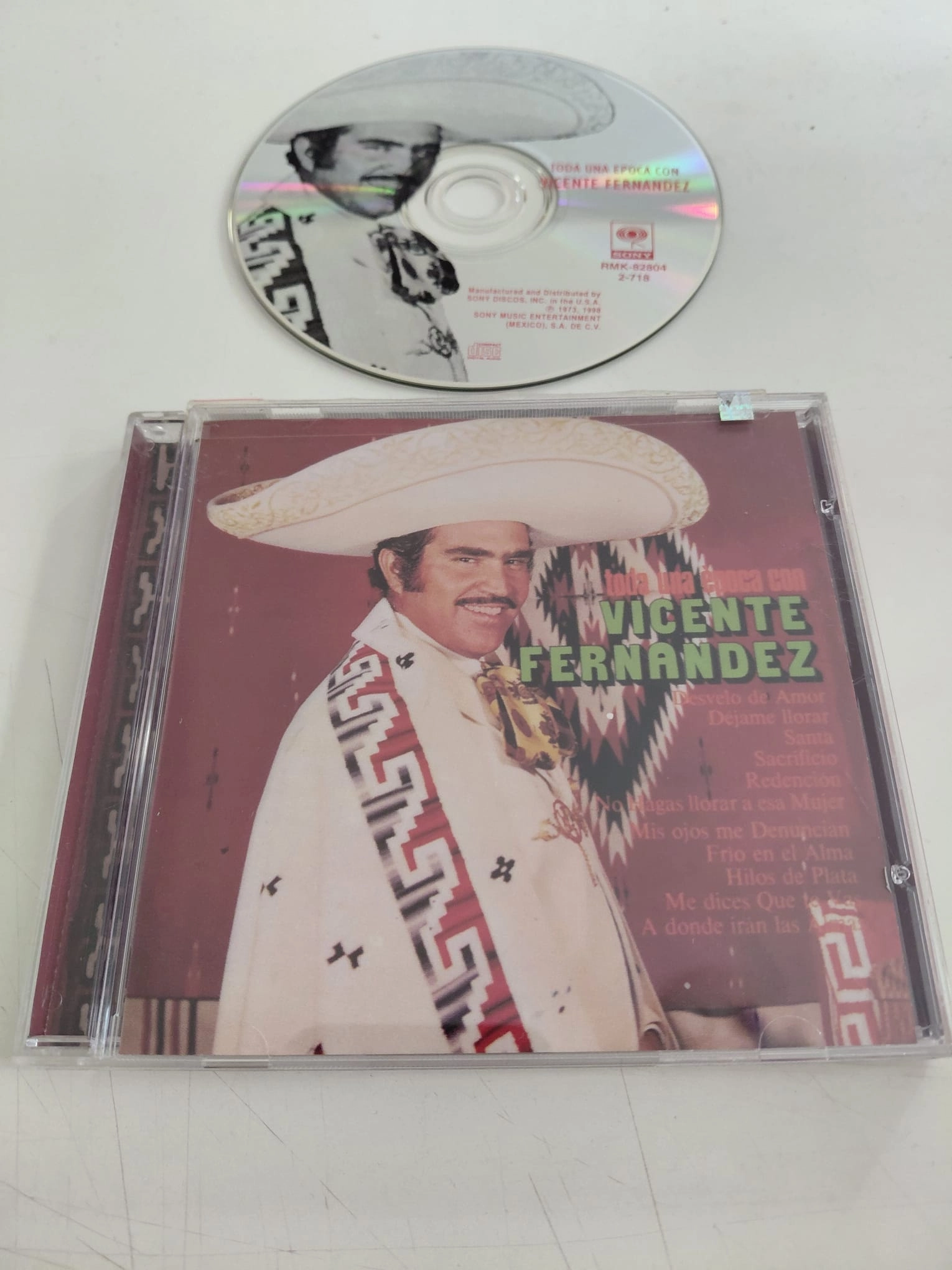 Vicente Fernandez – Toda Una Época Con Vicente Fernandez - 1998 USA Basım - CD Albüm-2.el