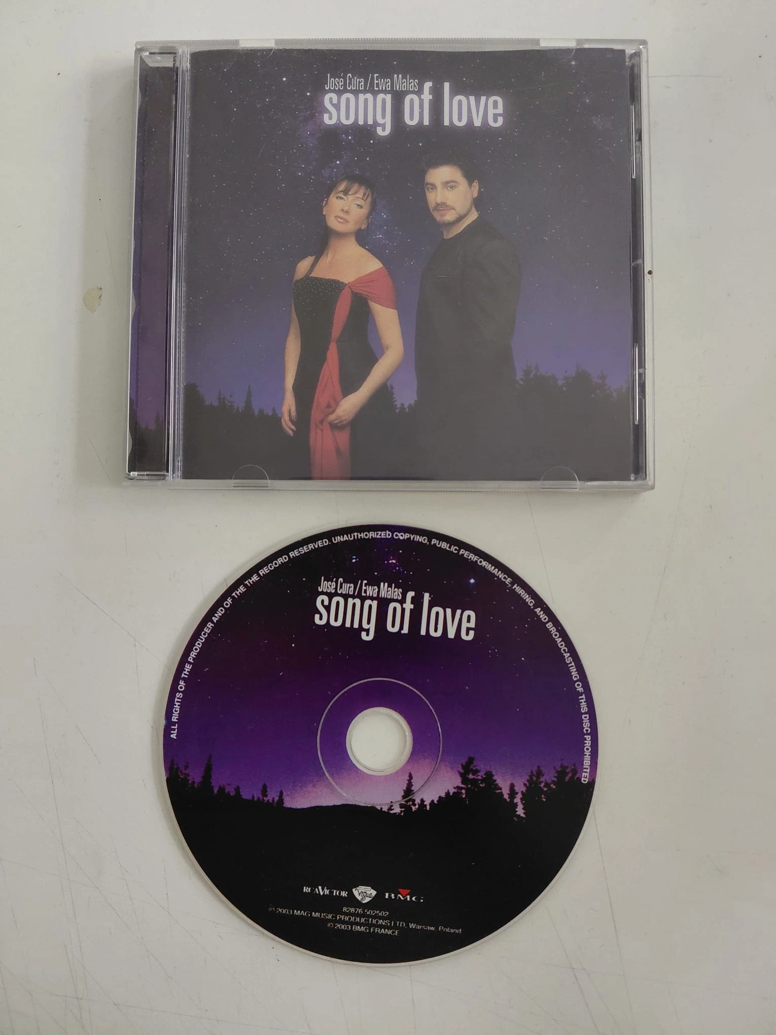 José Cura / Ewa Małas-Godlewska – Song Of Love - 2003 Polonya Basım - CD Albüm-2.el