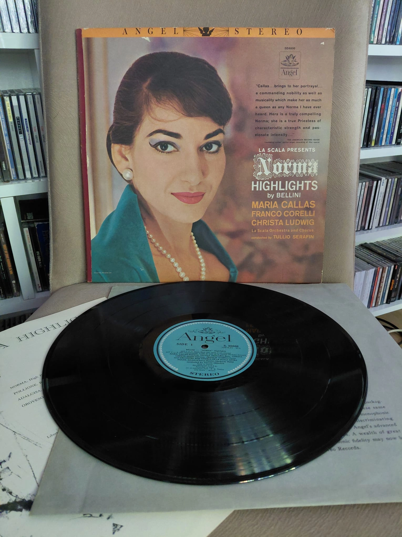 Maria Callas, Franco Corelli, Christa Ludwig – La Scala Presents - 1962 USA Basım Albüm LP Plak-2.el