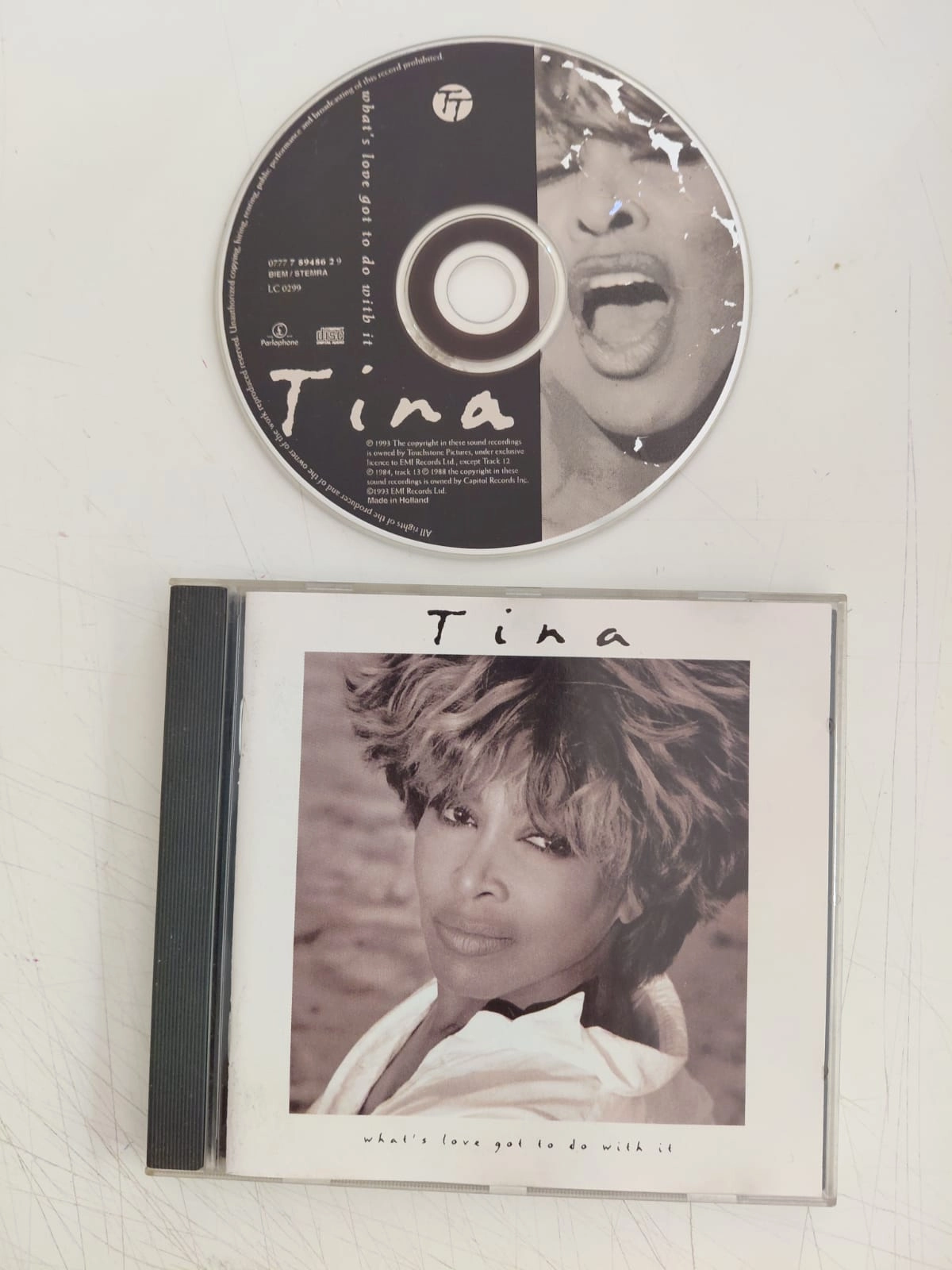 Tina  – What’s Love Got To Do With It  - 1993 Avrupa Basım  CD Albüm-2.el