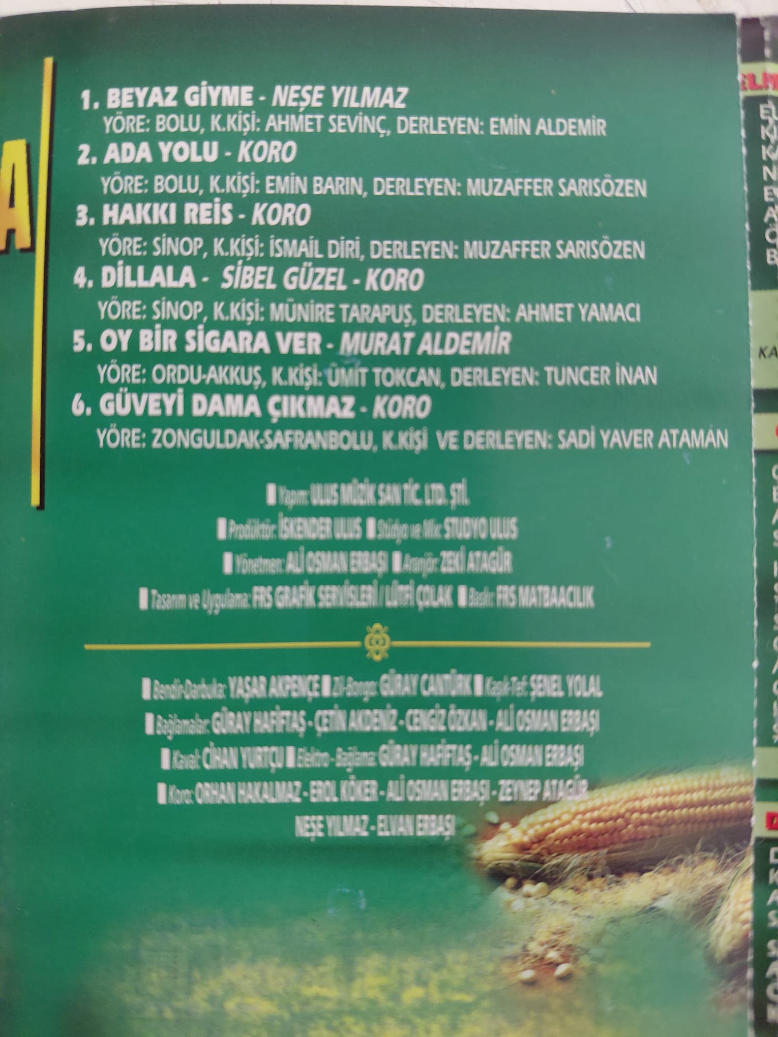 Batı Karadeniz – Bölgelerimiz Türkülerimiz -  1998 Türkiye Basım Kaset-2.EL