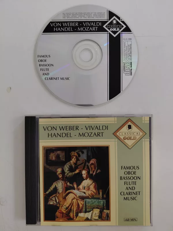 Weber - Vivaldi - Handel - Mozart – Famous Oboe Bassoon Flute And Clarinet Music - CD Albüm-2.el