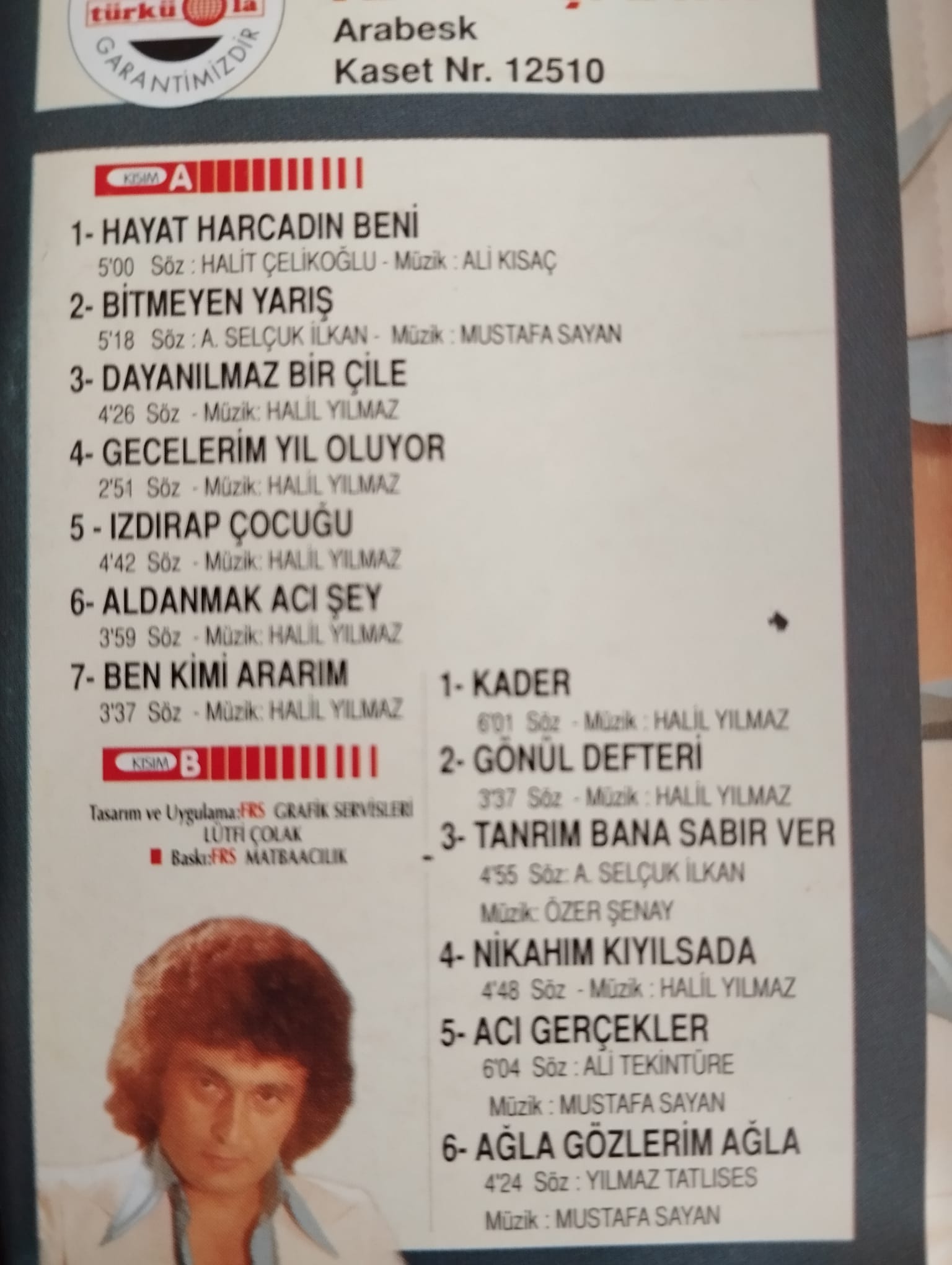 Hayri Şahin  – Hayat Harcadın Beni  -  Almanya Basım  Kaset / Türküola-2.el