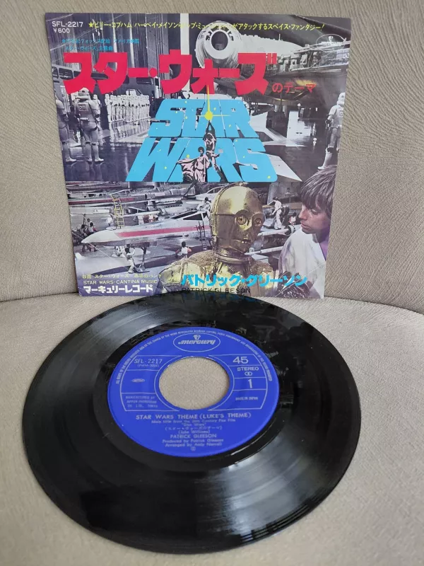 STAR WARS (Soundtrack) - Patrick Gleeson   - 1977 Japonya Basım 45lik Plak-2.el