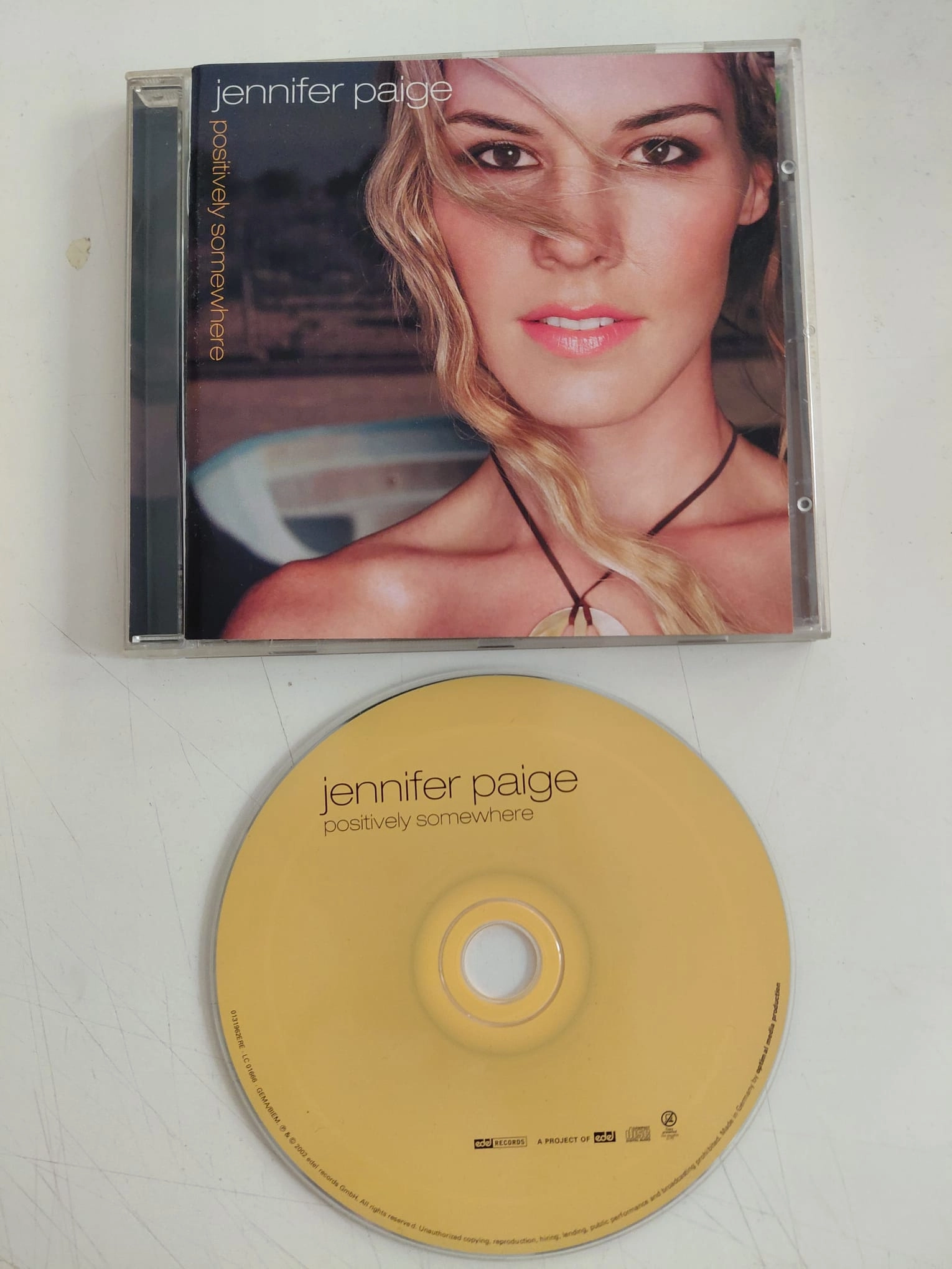 Jennifer Paige  –  Positively Somewhere -  2002 Avrupa Basım - CD Albüm-2.el