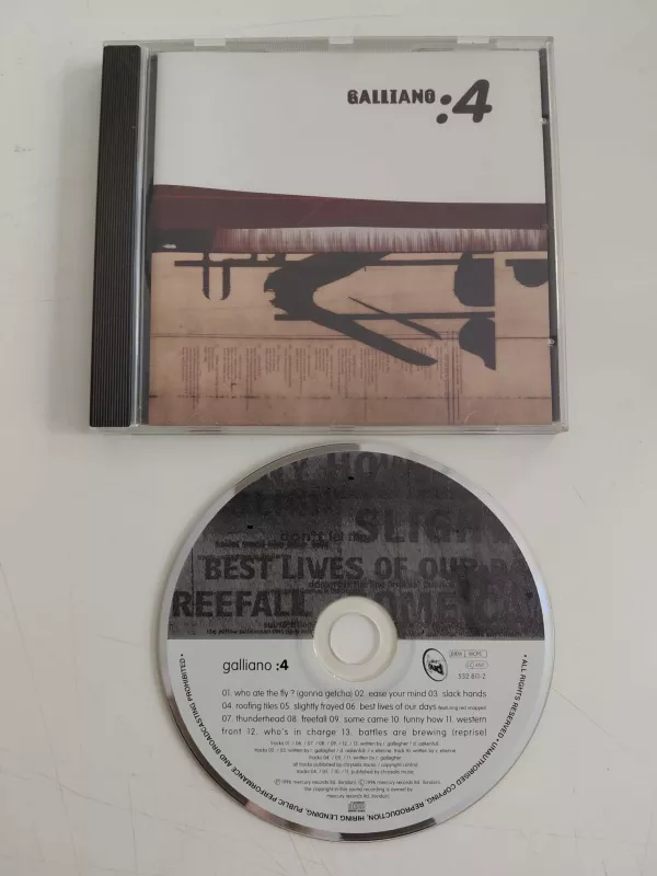 Galliano  – :4 - 1996 İngiltere Basım CD Albüm-2.el