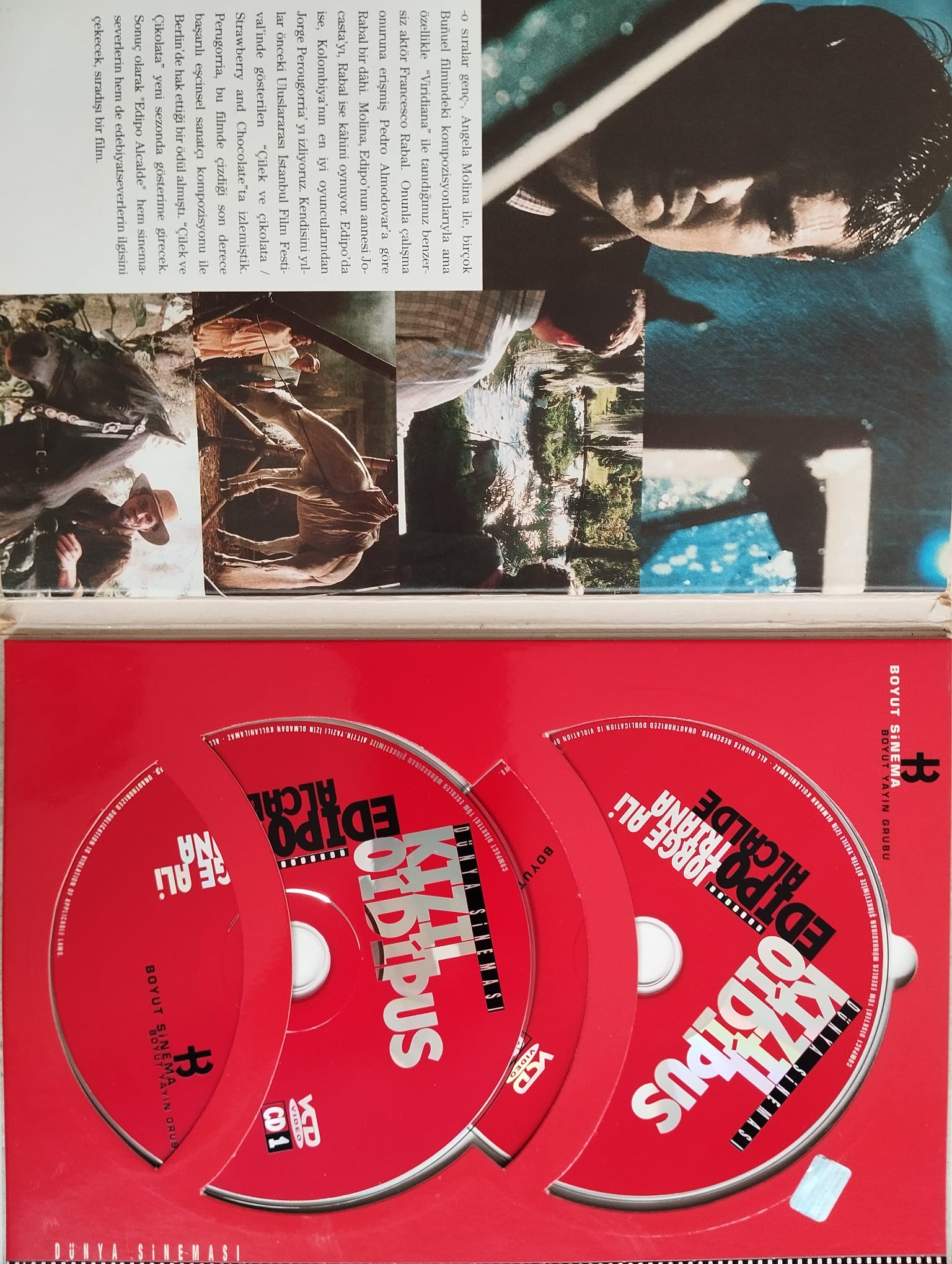 Kızıl Oidipus / Edipo Alcalde - 2. El  2xVCD Film + Kitap