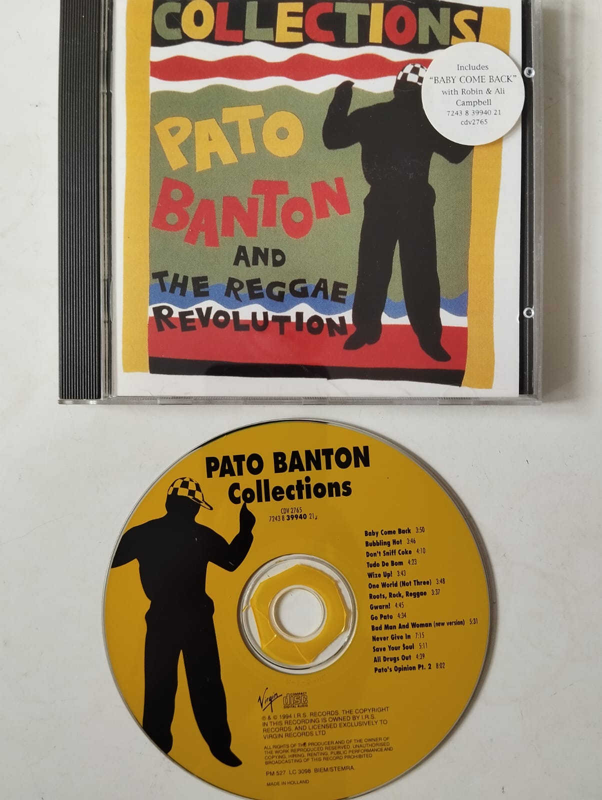 Pato Banton & The Reggae Revolution – Collections - 1994 Hollanda Basım CD Albüm