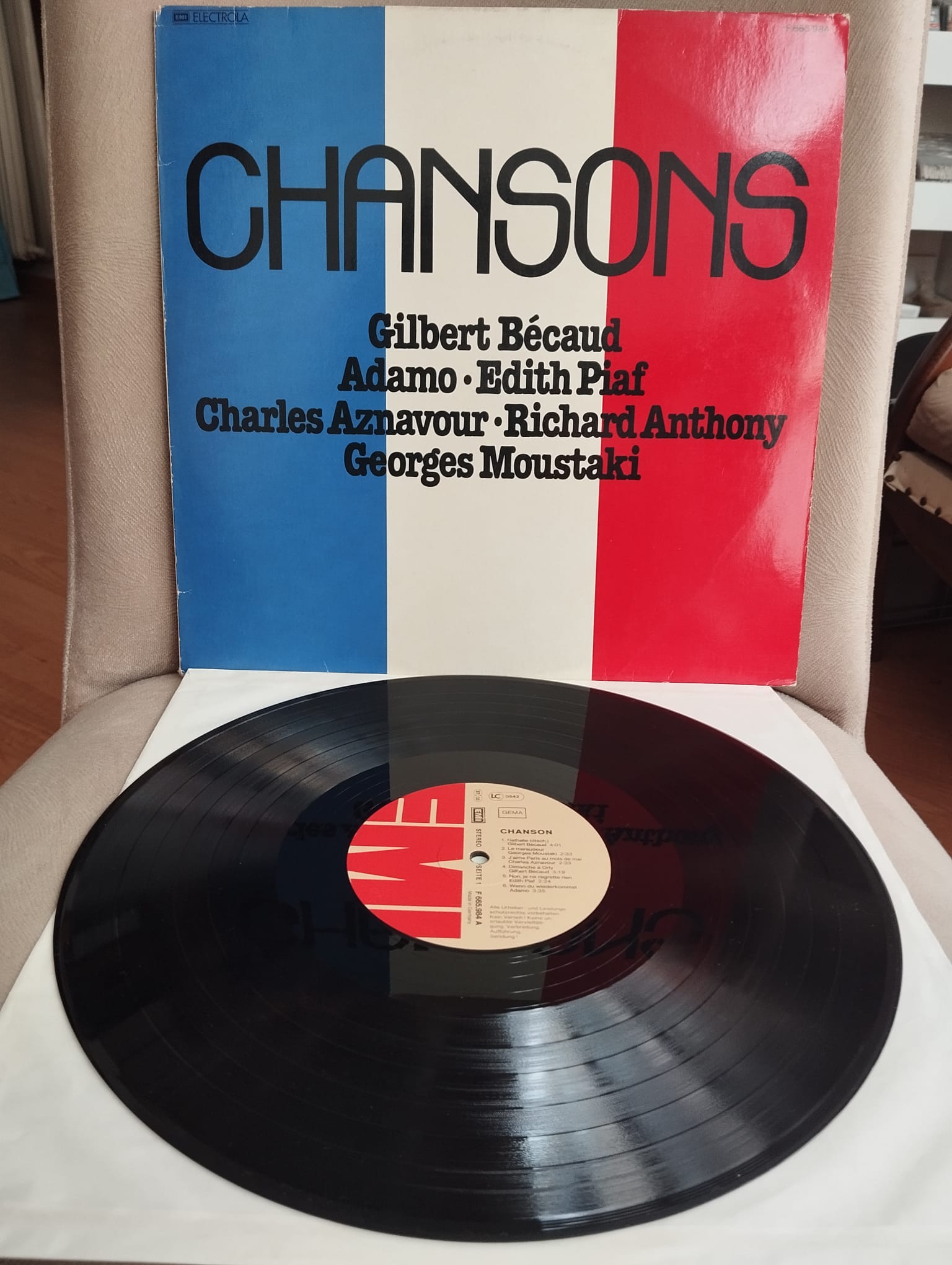 Chansons - 1977 Almanya Basım Albüm - 33 lük LP Plak -2.EL