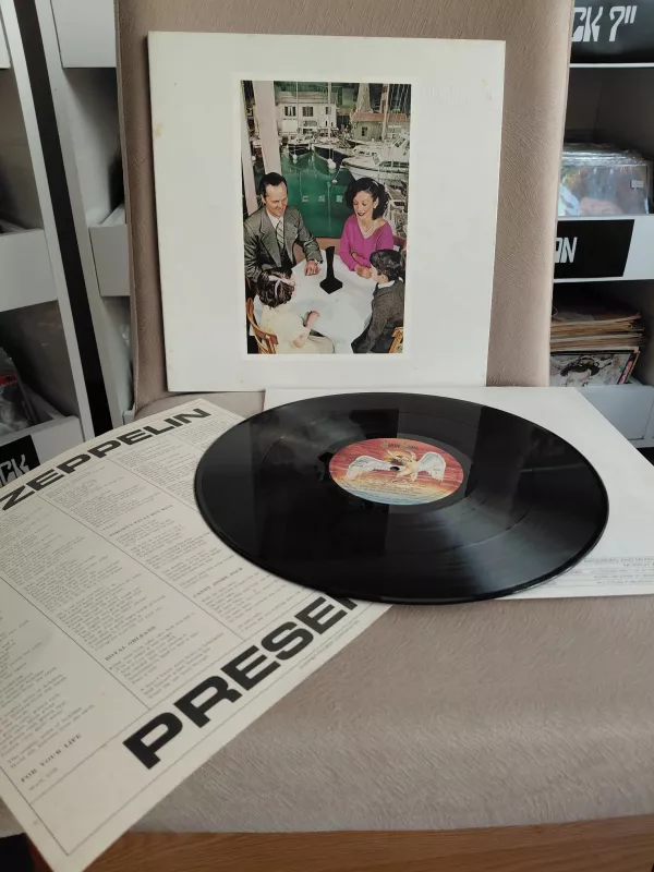 Led Zeppelin – Presence - 1976 Japonya Basım LP Plak-2.el