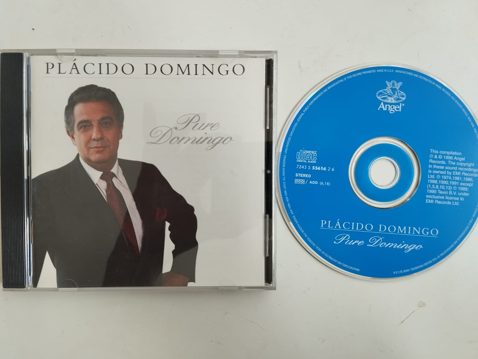 Placido Domingo – Pure Domingo - 1996 Amerika Basım - 2. El CD Albüm