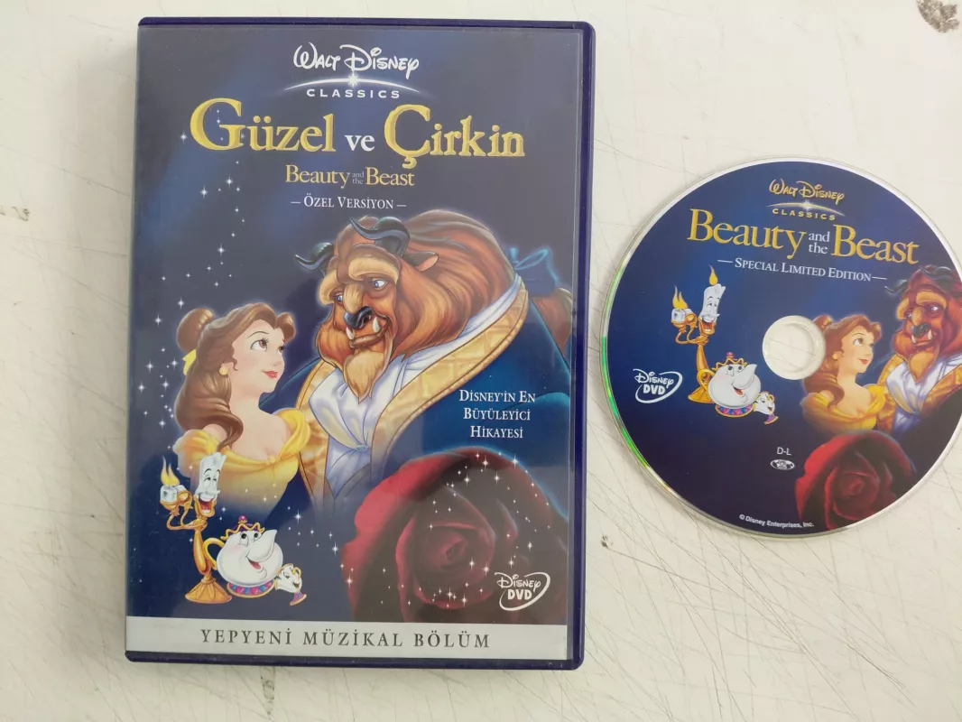 Güzel ve Çirkin / Beauty and The Beast - Özel Versiyon - DVD Film - Animasyon -2.el