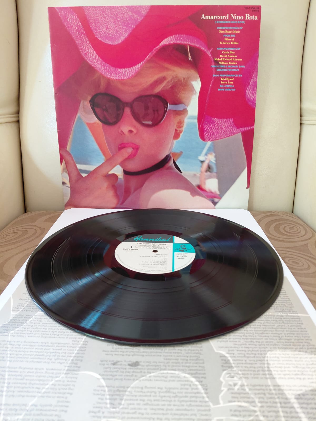 Amarcord (Soundtrack) - Nino Rota - 1984 Japonya Basım LP Plak Albüm-2.el