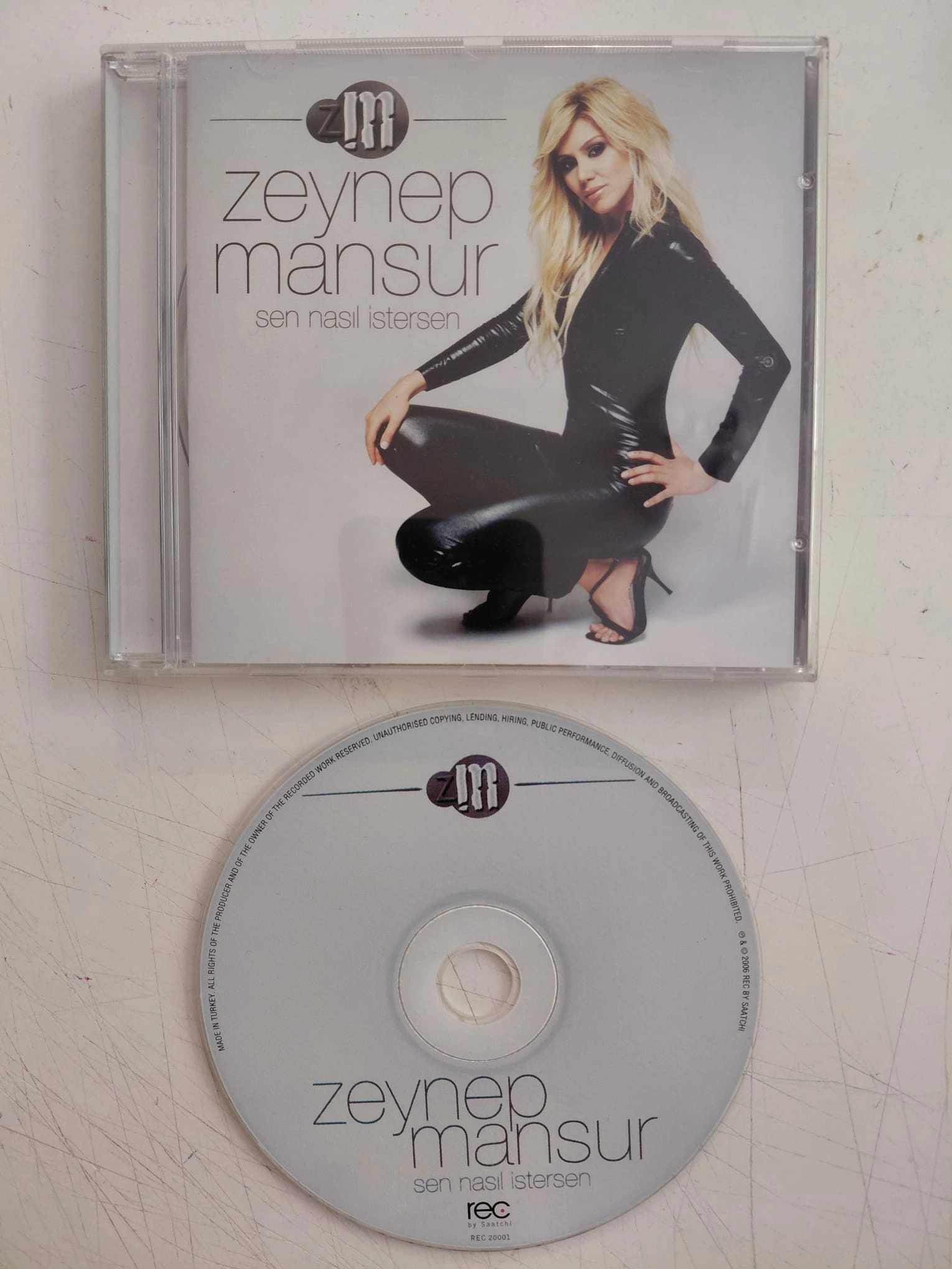 Zeynep Mansur –  Sen Nasıl İstersen  -  2006 Türkiye  Basım CD Albüm-2.el