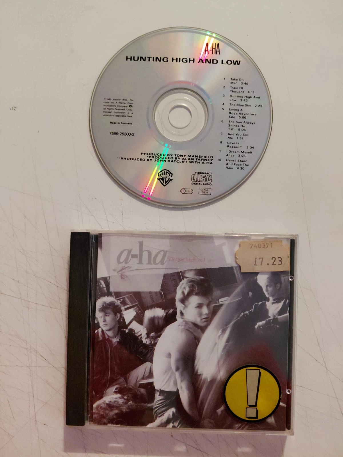 a-ha – Hunting High And Low  - 1985 Almanya Basım CD Albüm-2.el