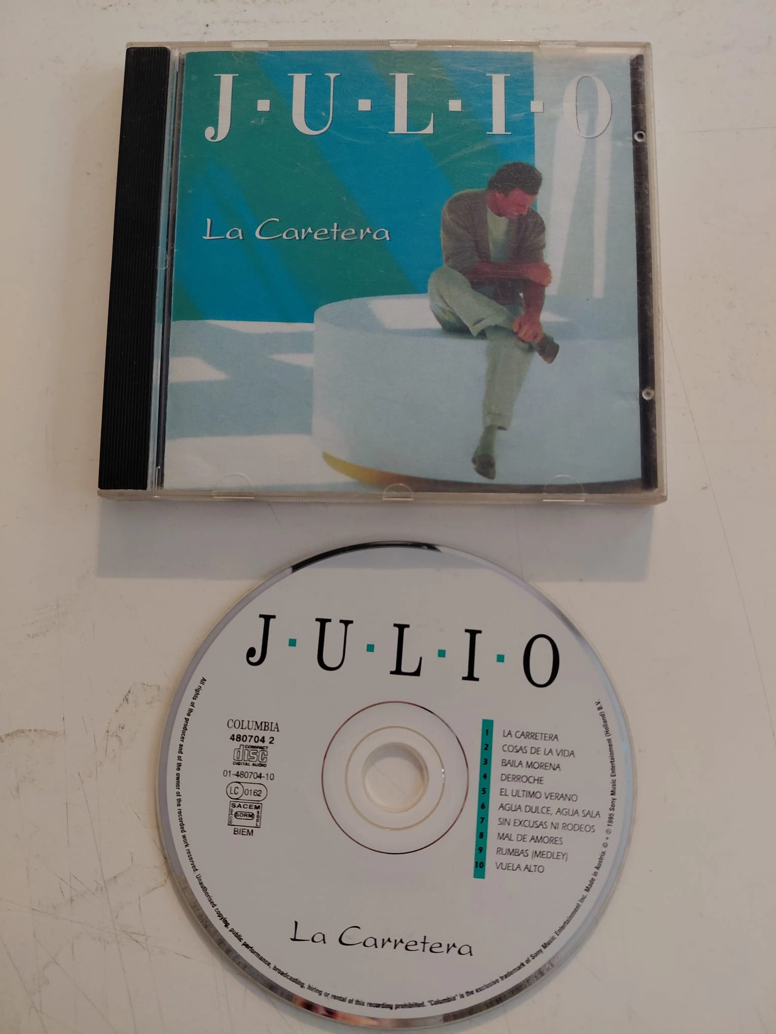 Julio Iglesias  –  La Carretera   – 1995 Avrupa Basım -   CD Albüm-2.el