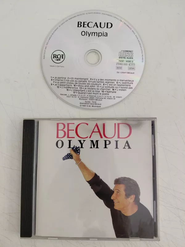 Gilbert Bécaud – Olympia - Avrupa Basım CD Albüm -2.el