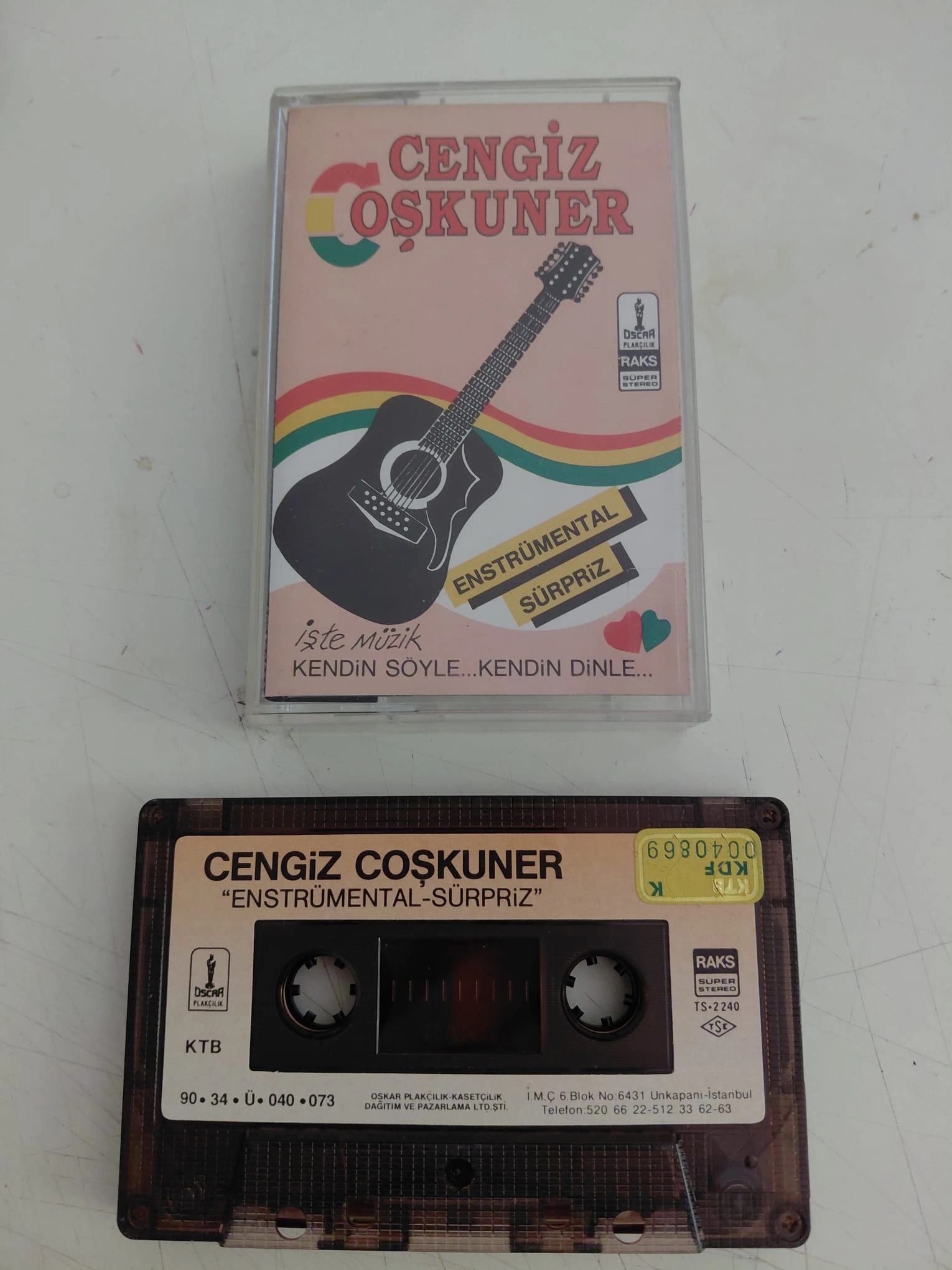 Cengiz Çoşkuner - Enstrümental Süpriz  - 1990 Türkiye Basım Kaset-2.el