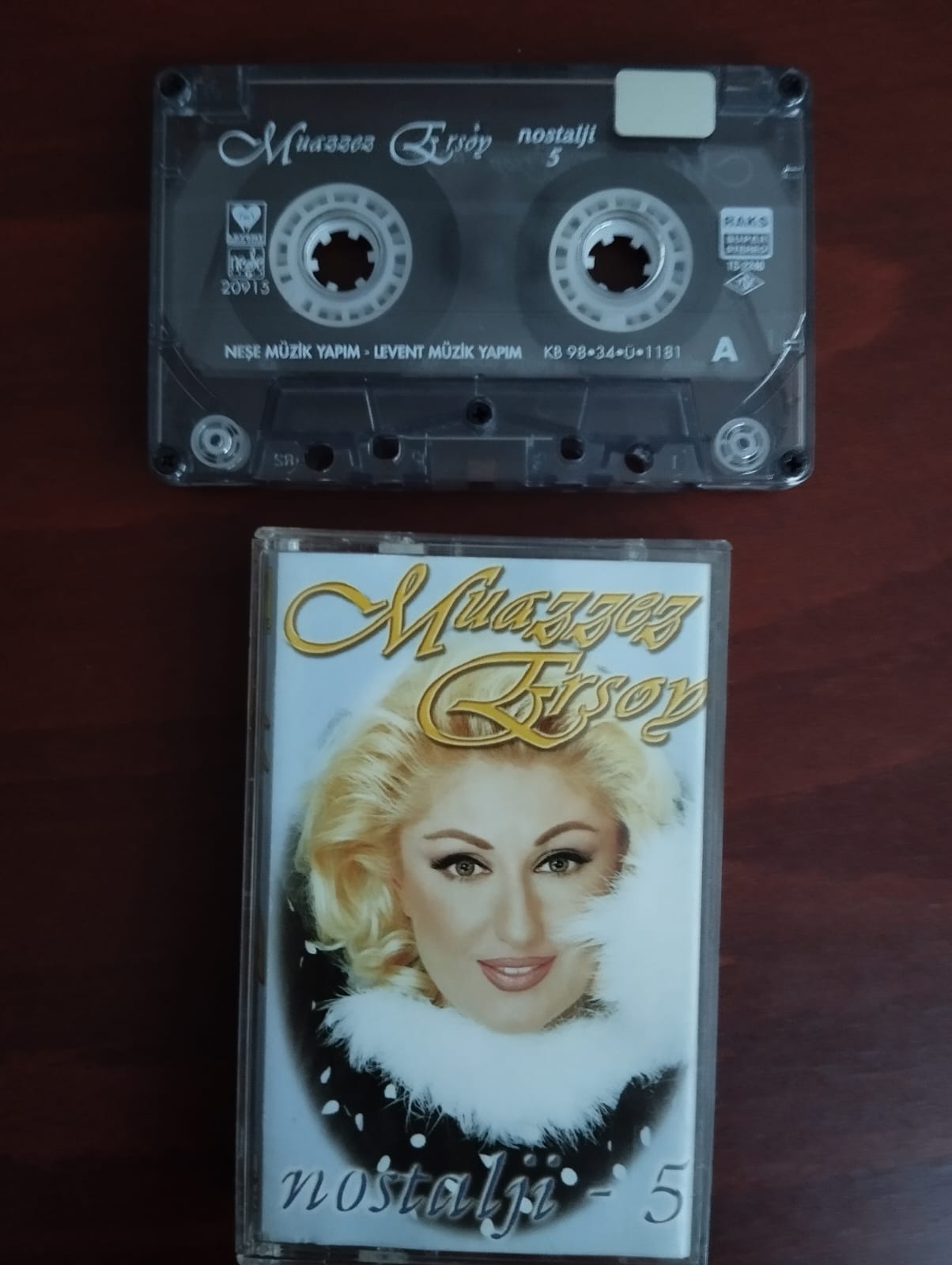 Muazzez Ersoy – Nostalji 5 - 1998 Türkiye Basım 2. El Kaset Albüm