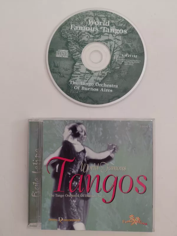 The Tango Orchestra Of Buenos Aires – World Famous Tangos – 1996  Kanada Basım - CD Albüm-2.el