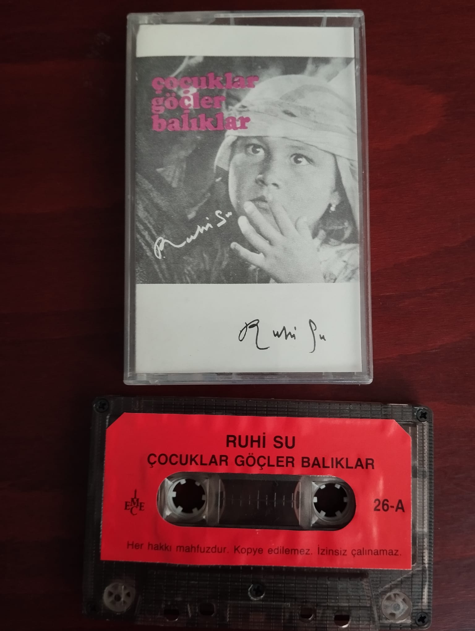 Ruhi Su – Çocuklar, Göçler, Balıklar - 1987 Türkiye Basım Kaset Albüm/ Kağıt Baskı-2.el