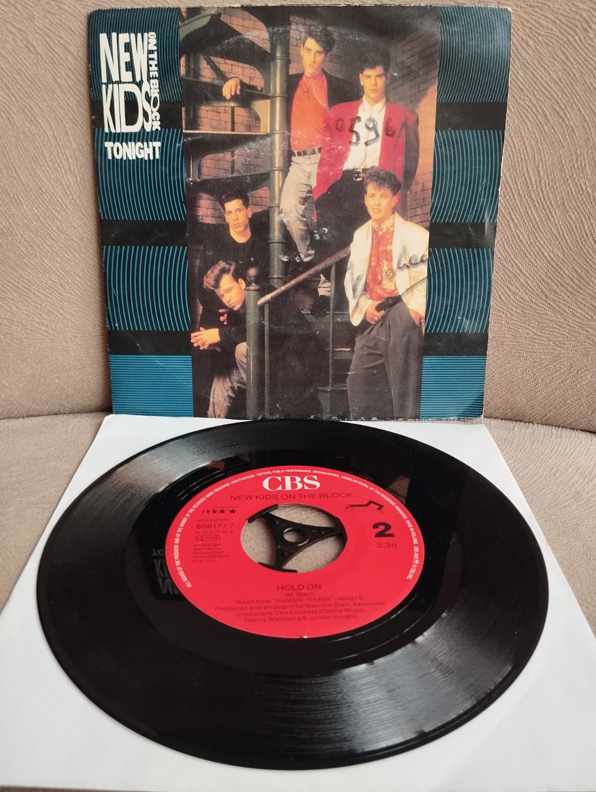New Kids On The Block – Tonight -  1990 Hollanda Basım 45lik Plak-2.el