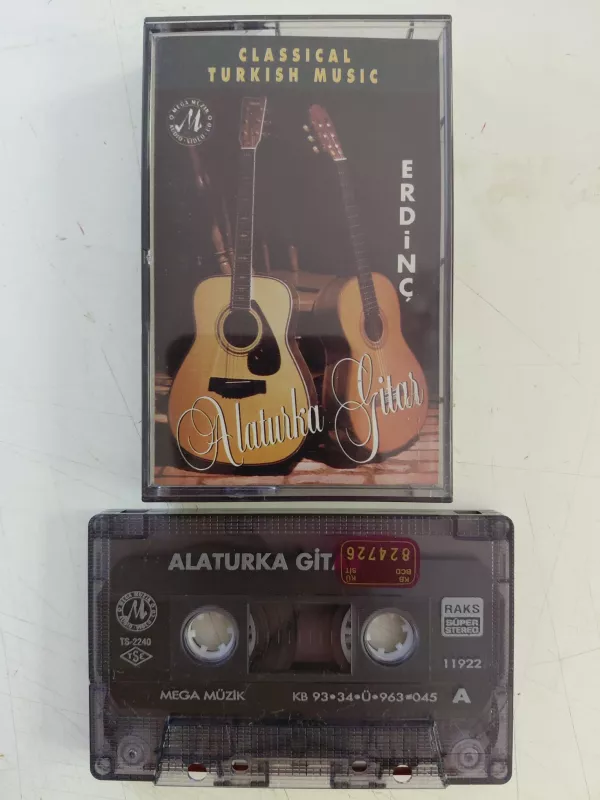 Erdinç – Alaturka Gitar (Classical Turkish Music) - 1993 Türkiye Basım Kaset Albüm-2.el